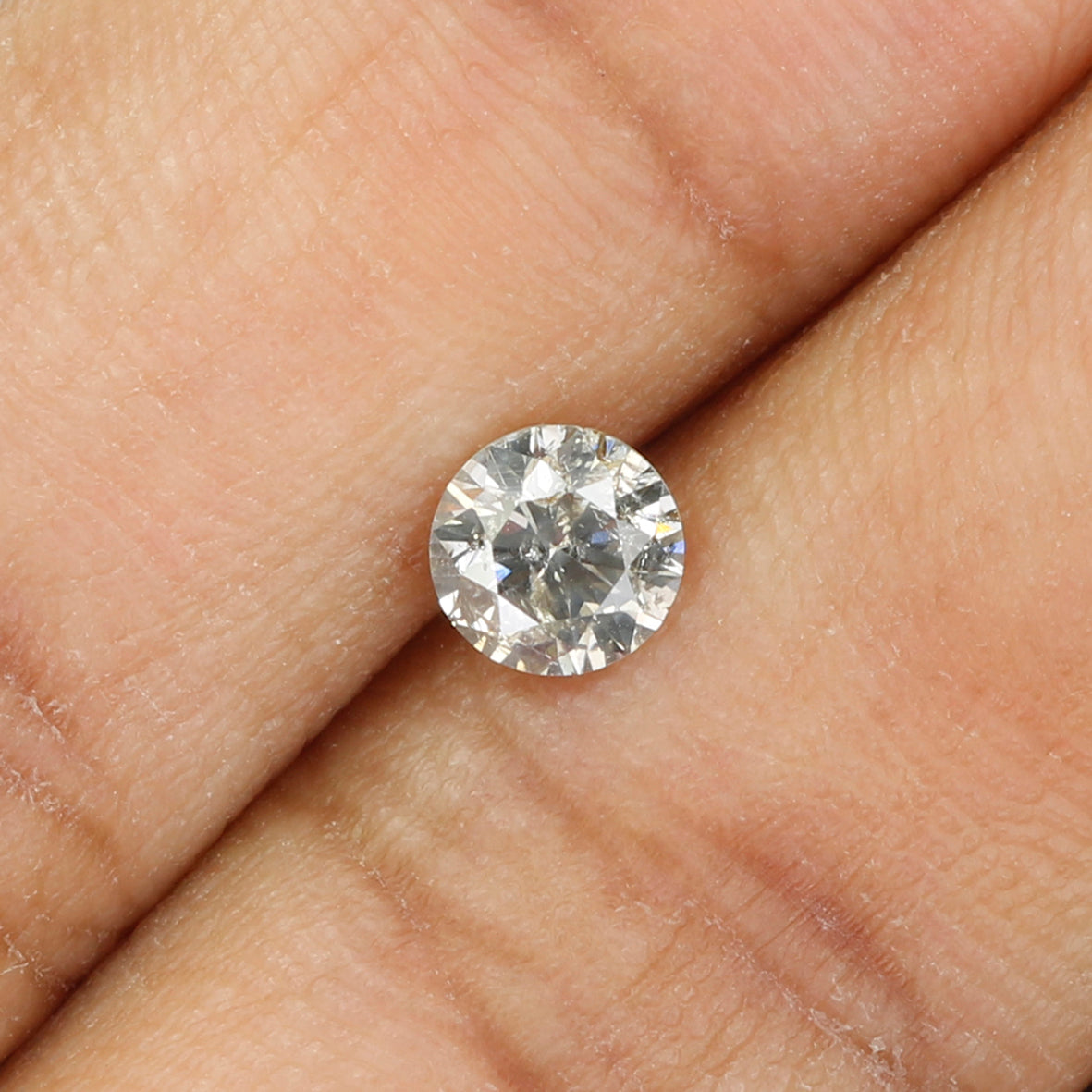 0.50 Ct Natural Loose Diamond, Fancy Grey Diamond, Round Diamond, Round Brilliant Cut Diamond, Sparkling Diamond, Rustic Diamond L5098