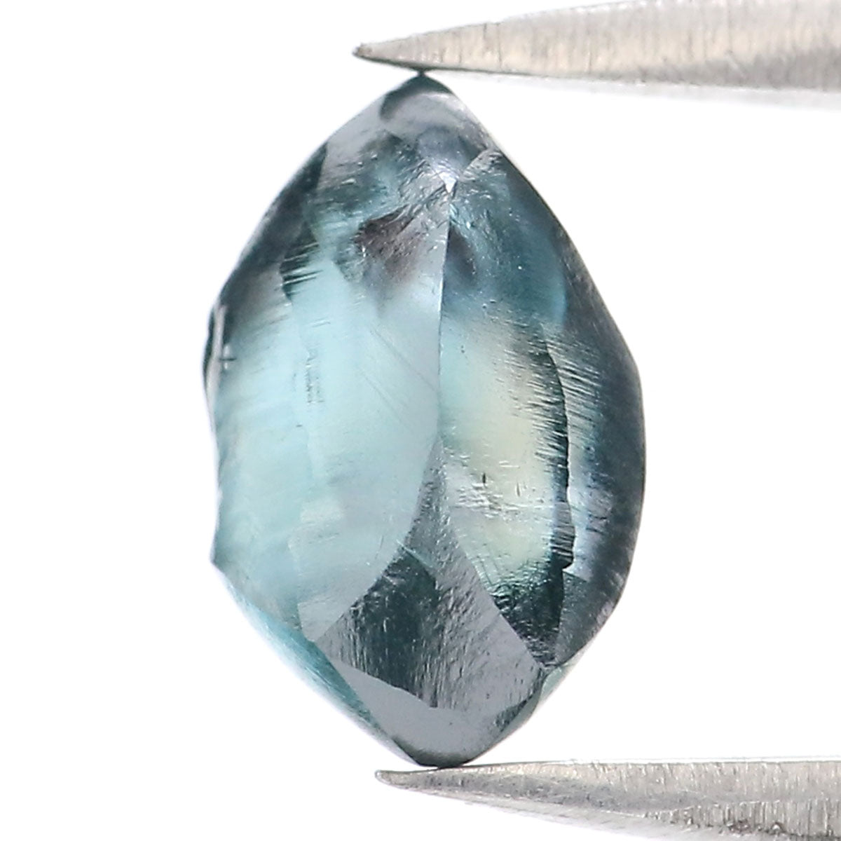 Natural Loose Rough Blue Color Diamond 1.40 CT 8.04 MM Rough Irregular Cut Diamond KDL2295