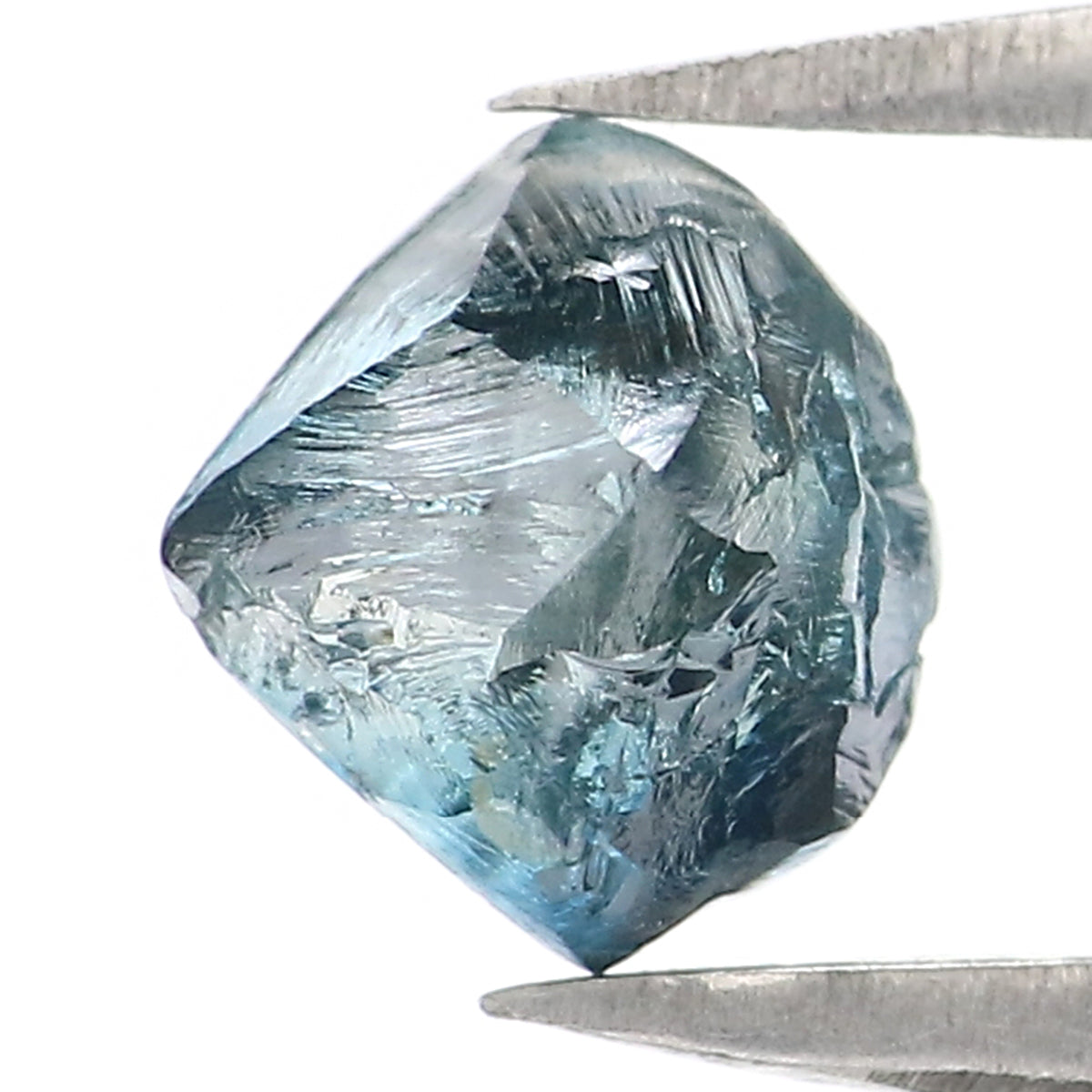 Natural Loose Rough Blue Color Diamond 0.94 CT 5.73 MM Rough Irregular Cut Diamond KDL2360