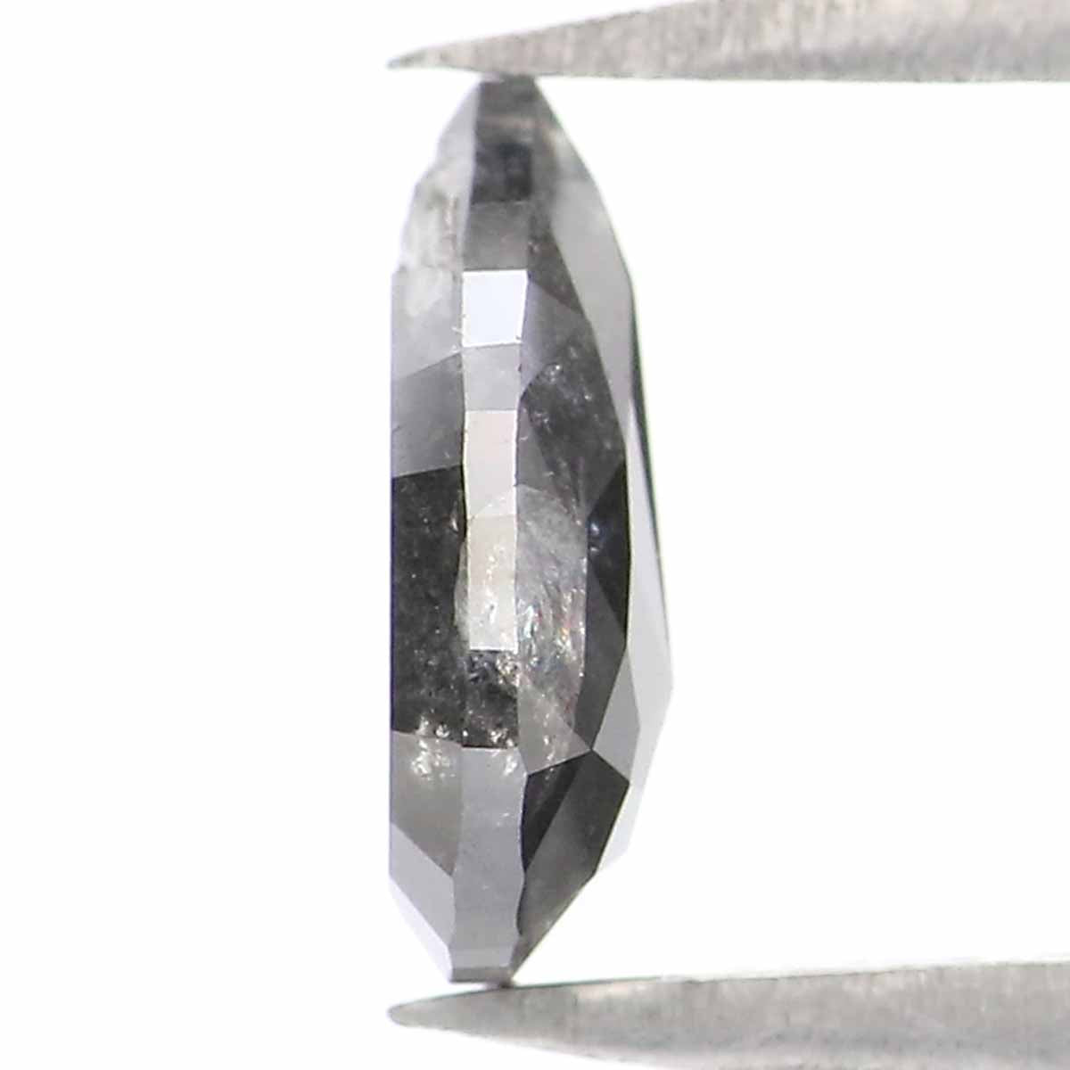 0.67 Ct Natural Loose Pear Shape Diamond Salt And Pepper Pear Cut Diamond 7.30 MM Natural Loose Diamond Pear Shape Rose Cut Diamond LQ2371