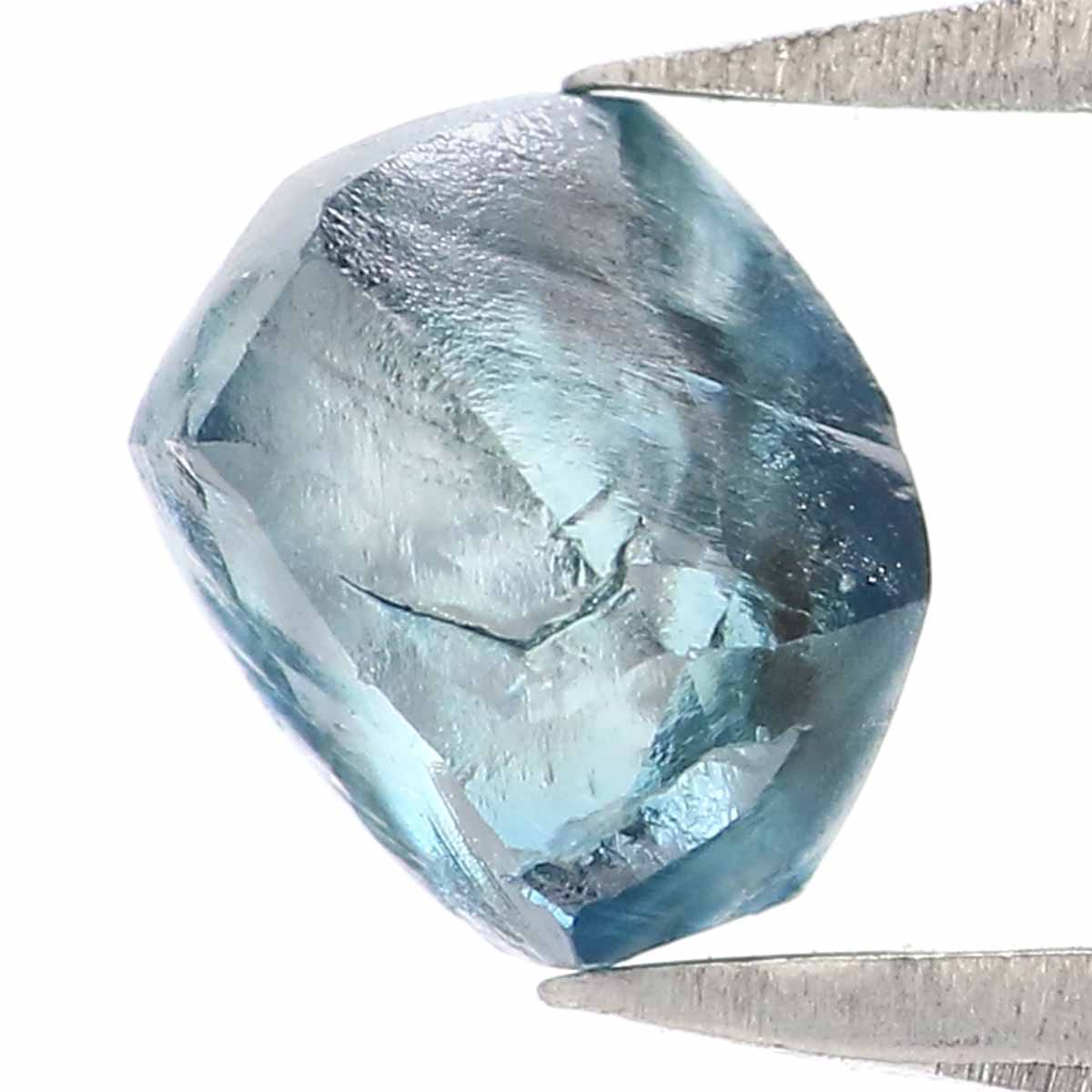0.99 CT Natural Loose Rough Shape Diamond Blue Color Rough Cut Diamond 5.85 MM Natural Loose Blue Diamond Rough Irregular Cut Diamond QL2361