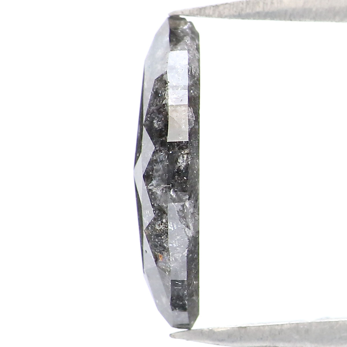 1.16 CT Natural Loose Marquise Shape Diamond Salt And Pepper Marquise Rose Cut Diamond 10.90 MM Black Grey Color Marquise Cut Diamond LQ2167