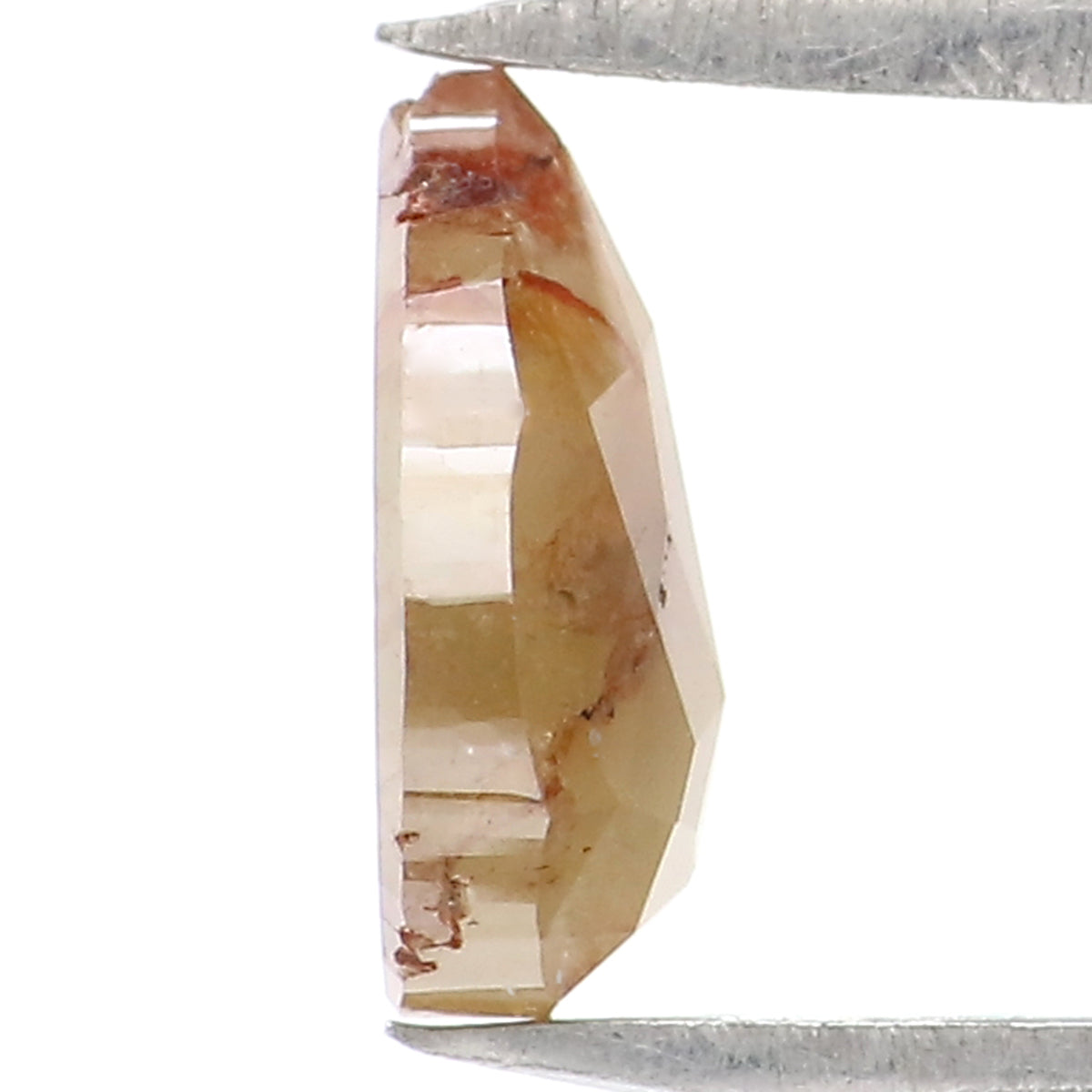 0.68 CT Natural Loose Pear Shape Diamond Brown Color Pear Cut Diamond 6.75 MM Natural Loose Brown Color Diamond Pear Rose Cut Diamond LQ1993