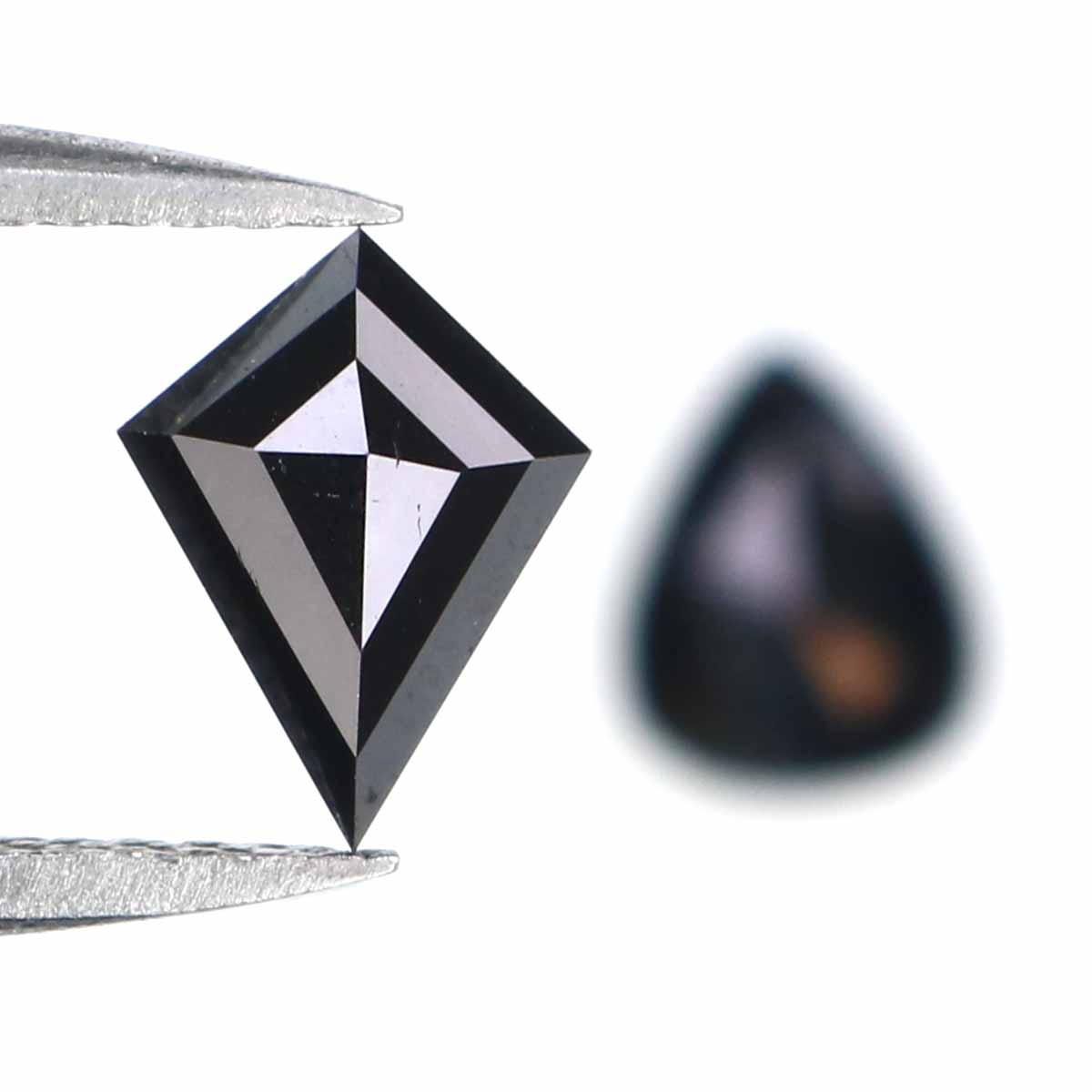0.76 CT Natural Loose Mix Shape Diamond Black Color Mix Shape Diamond 7.10 MM Natural Loose Black Color Mix Shape Rose Cut Diamond LQ2769