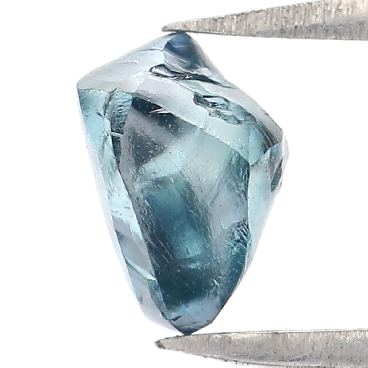 0.80 CT Natural Loose Rough Shape Diamond Blue Color Rough Cut Diamond 6.15 MM Natural Loose Blue Diamond Rough Crystal Cut Diamond LQ2330