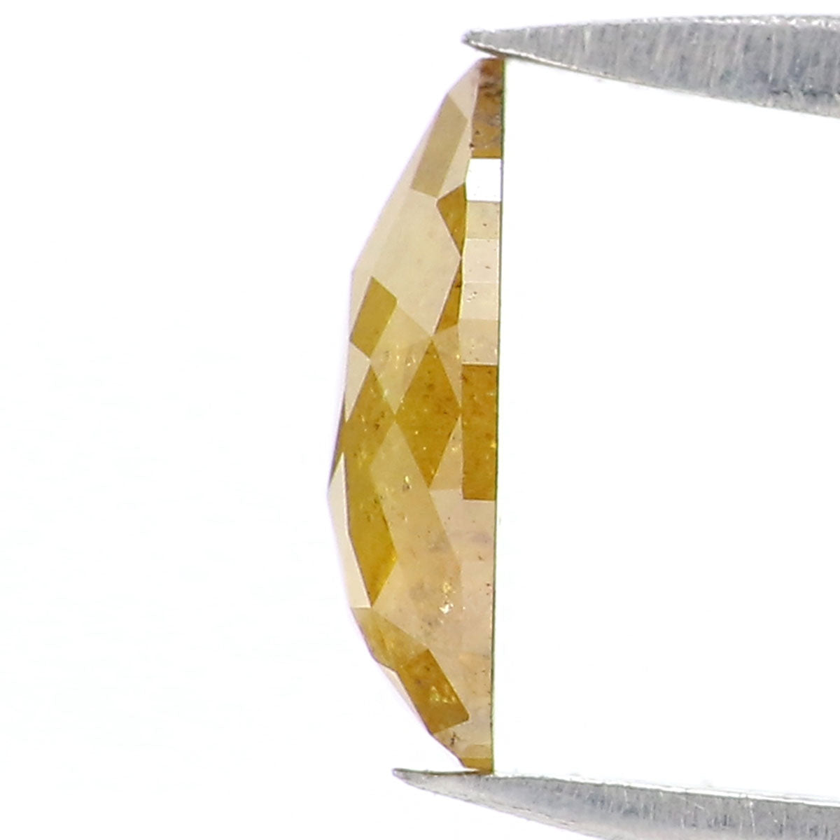 0.55 CT Natural Loose Pear Shape Diamond Yellow Color Pear Shape Diamond 7.60 MM Natural Loose Yellow Diamond Pear Rose Cut Diamond QK2580