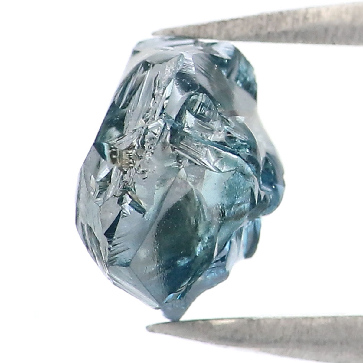 Natural Loose Rough Blue Color Diamond 1.19 CT 6.66 MM Rough Irregular Cut Diamond KDL2308