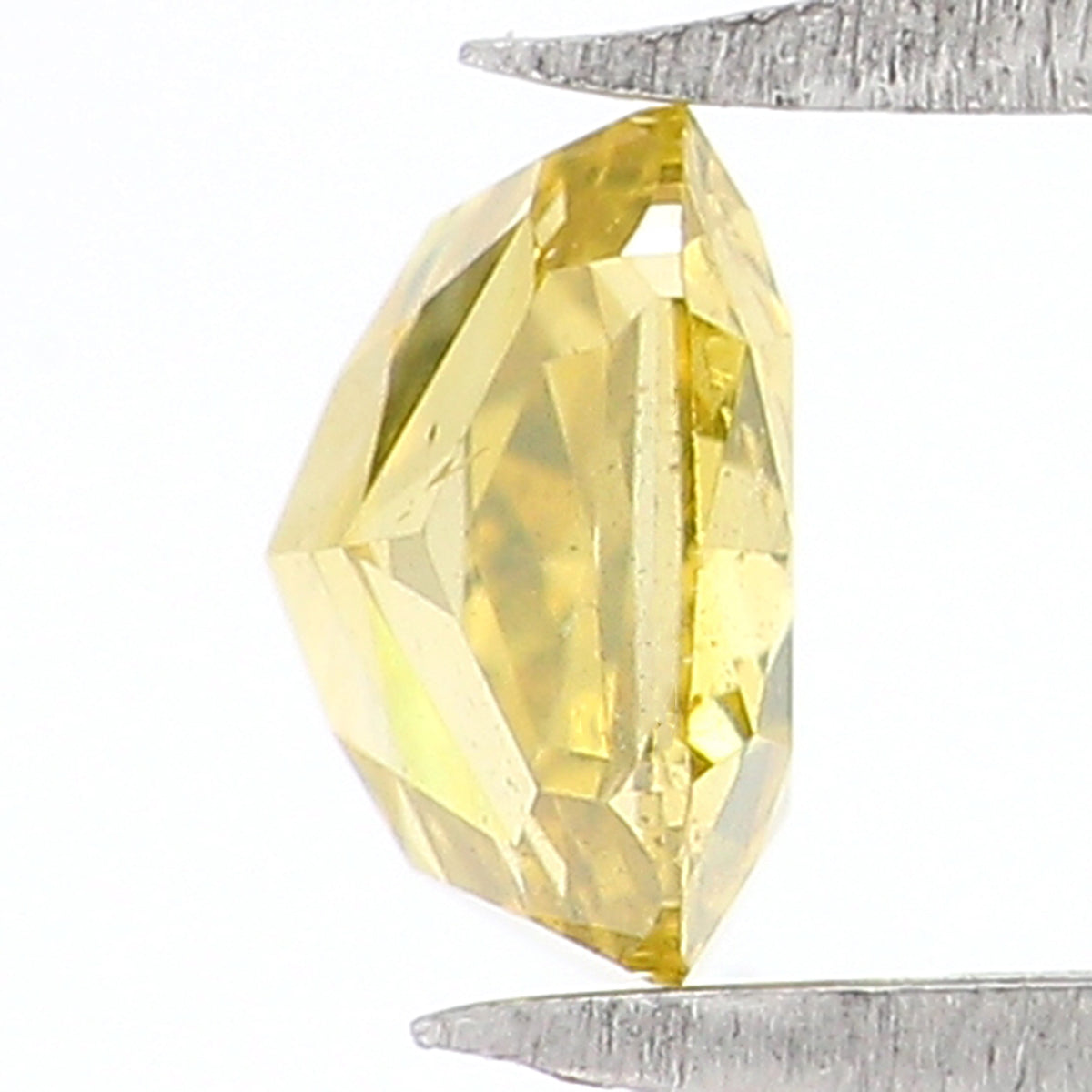 0.53 CT Natural Loose Cushion Shape Diamond Yellow Color Cushion Diamond 4.60 MM Natural Yellow Diamond Cushion Brilliant Cut Diamond KQ616