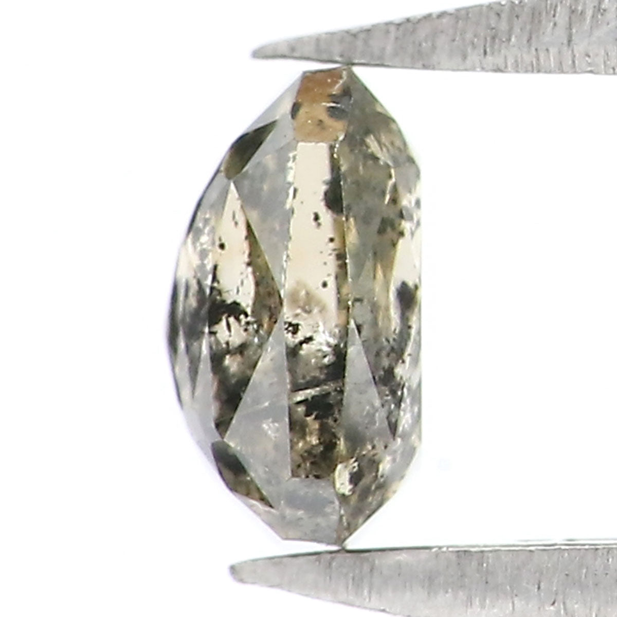 0.48 CT Natural Loose Radiant Shape Diamond Green Color Radiant Diamond 4.65 MM Natural Loose Black Color Radiant Rose Cut Diamond LQ8687