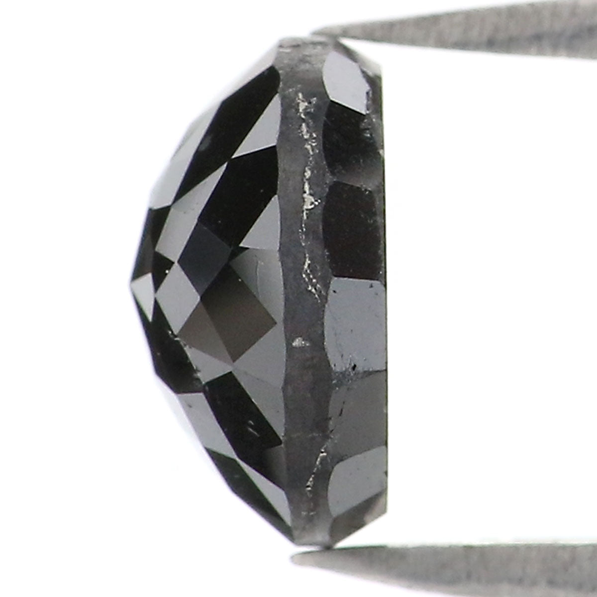 1.57 CT Natural Loose Round Rose Cut Diamond Black Color Round Shape Diamond 7.00 MM Natural Loose Black Color Round Rose Cut Diamond LQ6819