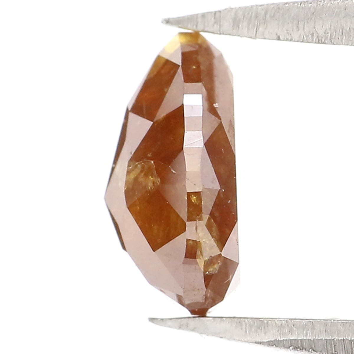 1.22 CT Natural Loose Pear Shape Diamond Brown Color Pear Cut Diamond 7.40 MM Natural Loose Brown Color Diamond Pear Rose Cut Diamond LQ9417