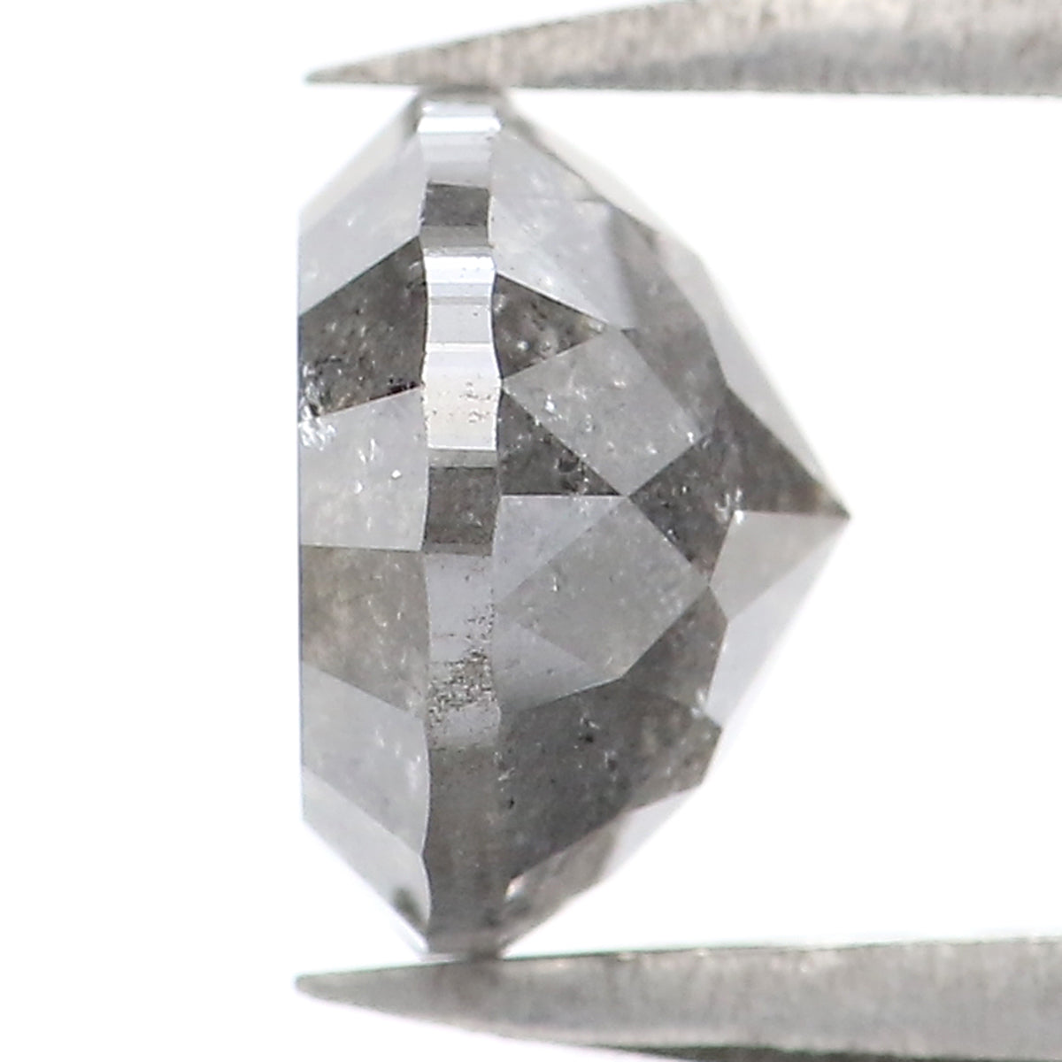 1.54 CT Natural Loose Round Rose Cut Diamond Salt And Pepper Round Shape Diamond 6.75 MM Natural Loose Diamond Round Rose Cut Diamond QL1917