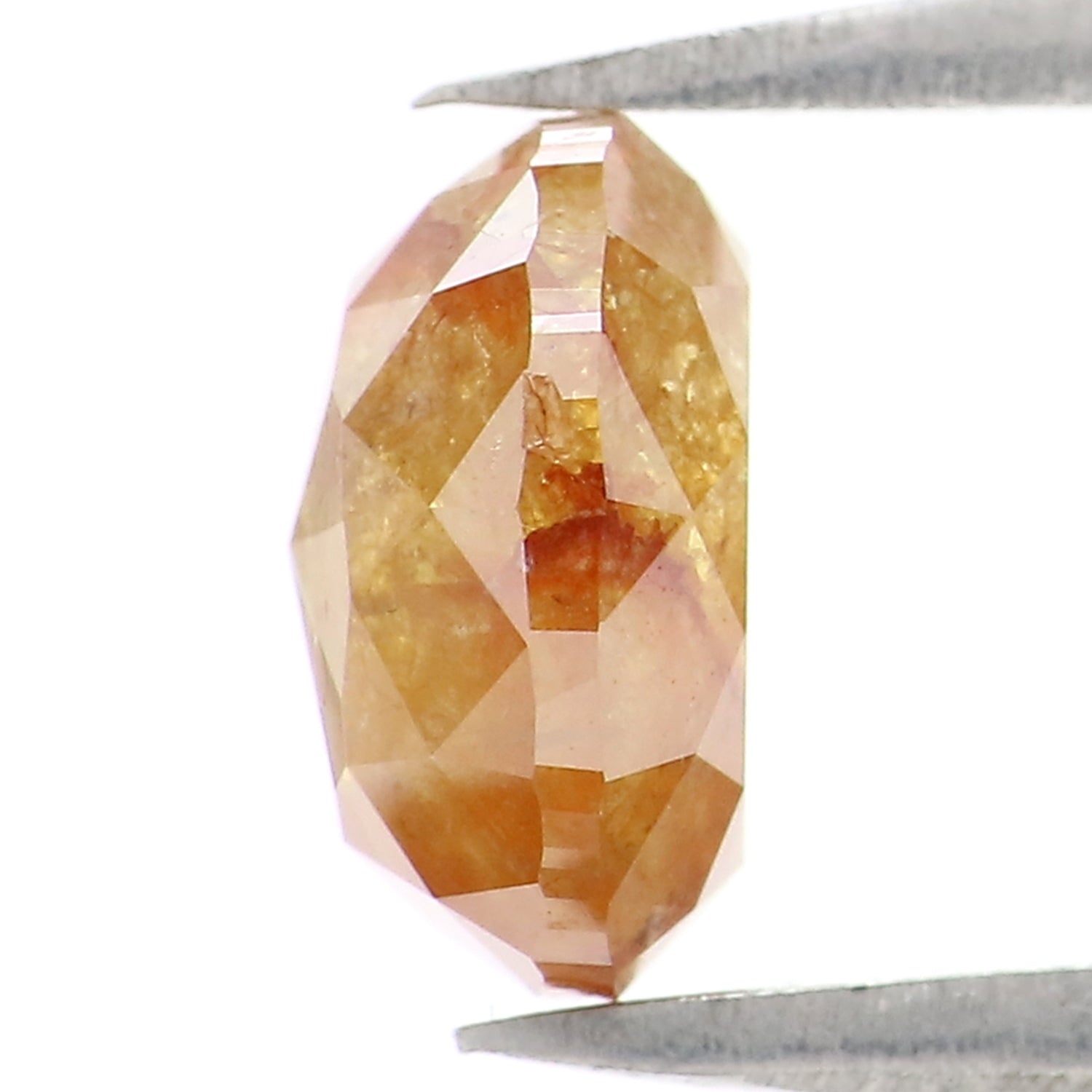 1.98 CT Natural Loose Oval Shape Diamond Brown Yellow Color Oval Diamond 7.85 MM Natural Brown Yellow Diamond Oval Rose Cut Diamond LQ2695