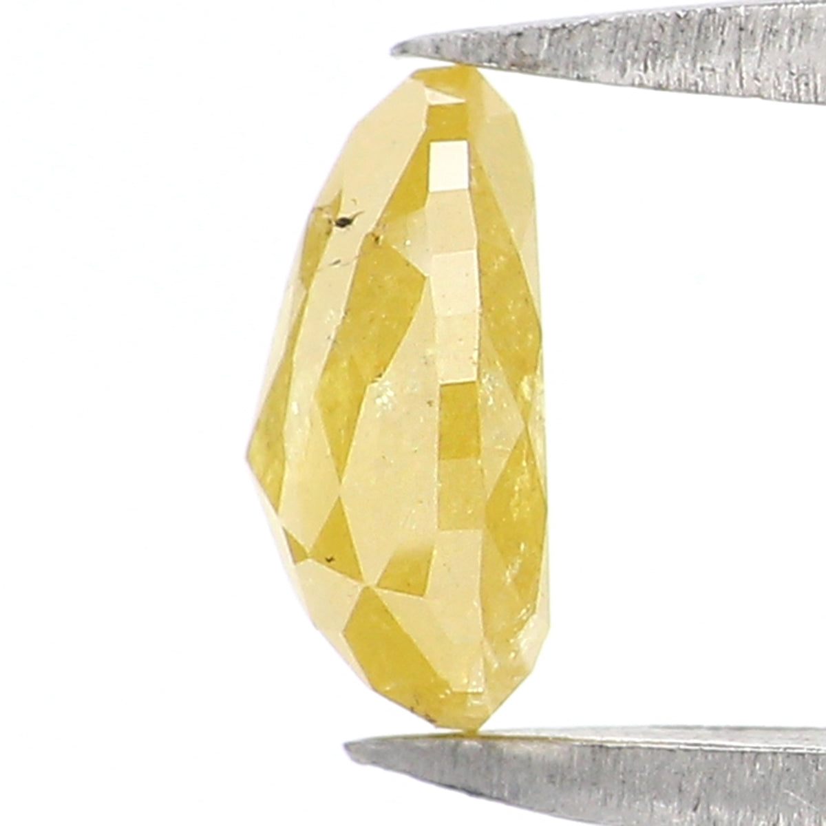 0.57 CT Natural Loose Pear Shape Diamond Yellow Color Pear Cut Diamond 5.90 MM Natural Loose Yellow Color Pear Rose Cut Diamond KQ2500