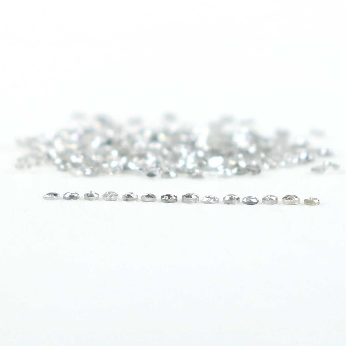 0.91 CT Natural Loose Round Shape Diamond Salt And Pepper Round Cut Diamond 1.00 MM Natural Black Grey Color Round Rose Cut Diamond LQ1816