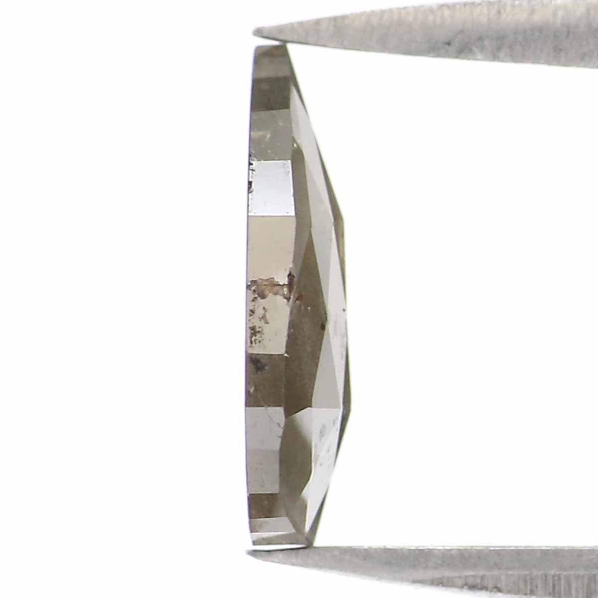 1.12 CT Natural Loose Pear Shape Diamond Grey Color Pear Cut Diamond 9.10 MM Natural Loose Grey Color Diamond Pear Rose Cut Diamond LQ6972