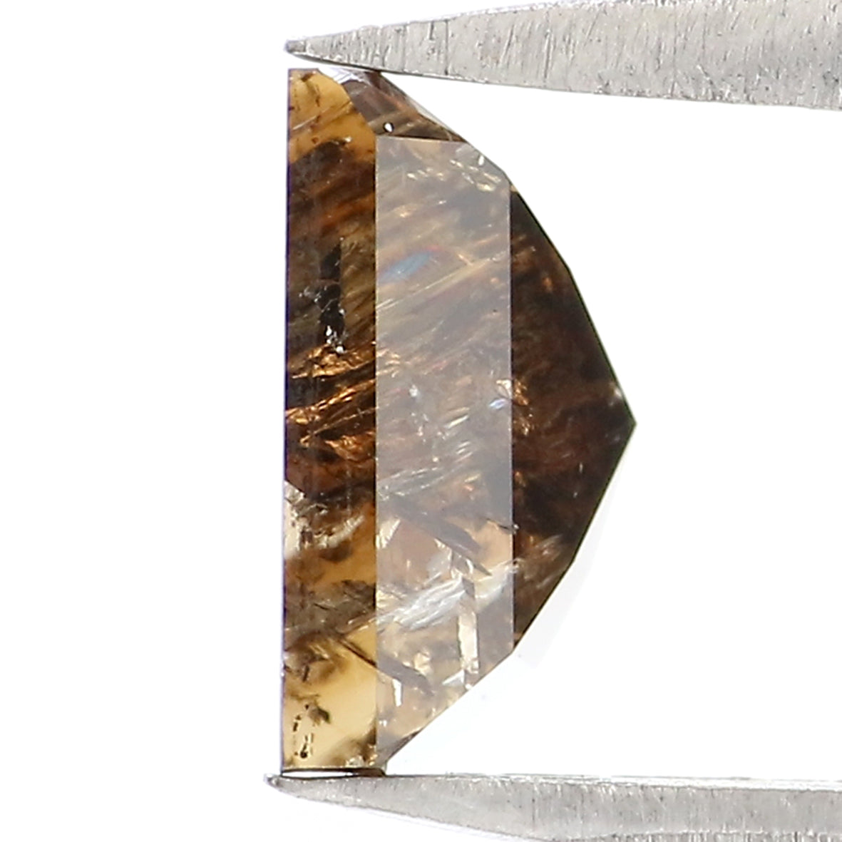 1.68 CT Natural Loose Square Shape Diamond Deep Brown Color Square Cut Diamond 7.10 MM Natural Loose Diamond Square Rose Cut Diamond LQ7517