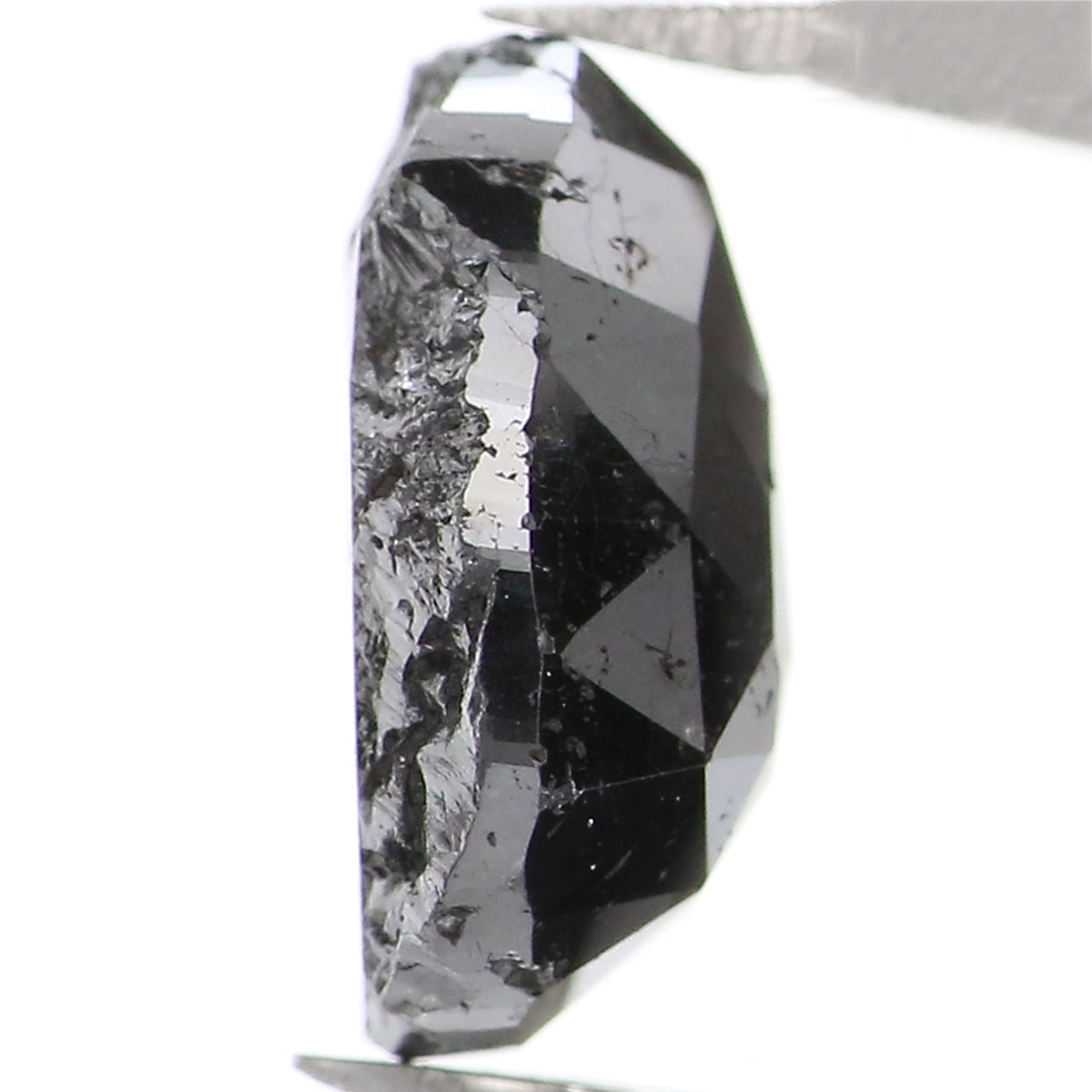 2.14 CT Natural Loose Pear Shape Diamond Black Color Pear Cut Diamond 9.25 MM Natural Loose Black Color Diamond Pear Rose Cut Diamond LQ1607