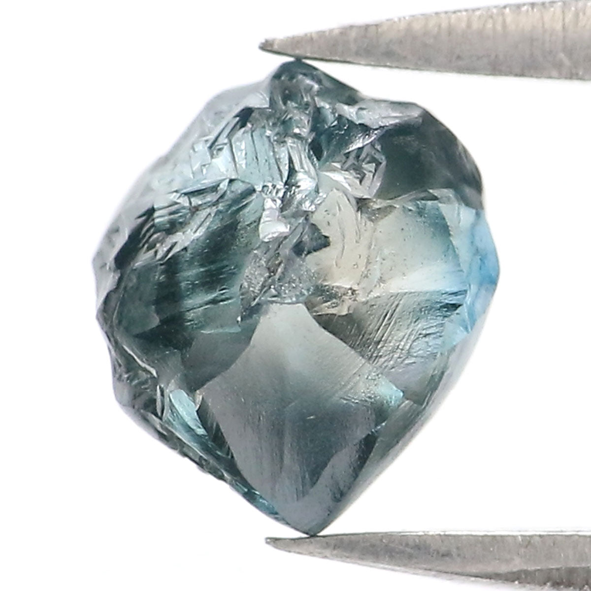 Natural Loose Rough Blue Color Diamond 1.48 CT 6.74 MM Rough Irregular Cut Diamond KDL2349