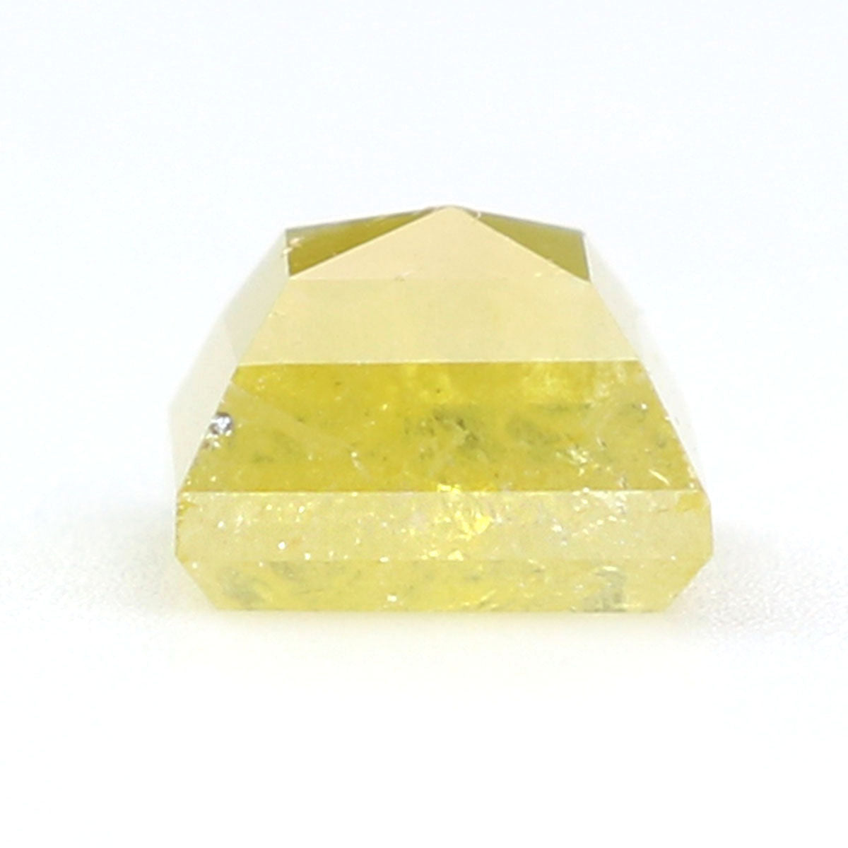 Natural Loose Princess Yellow Color Diamond 0.66 CT 4.40 MM Princess Shape Rose Cut Diamond KR1800