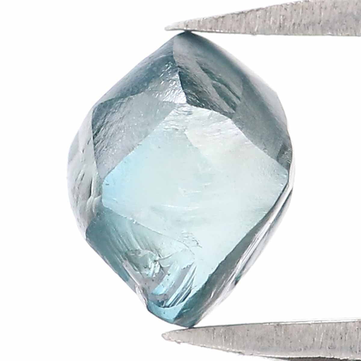 1.05 CT Natural Loose Rough Shape Diamond Blue Color Rough Cut Diamond 6.30 MM Natural Loose Blue Diamond Rough Irregular Cut Diamond QL2344