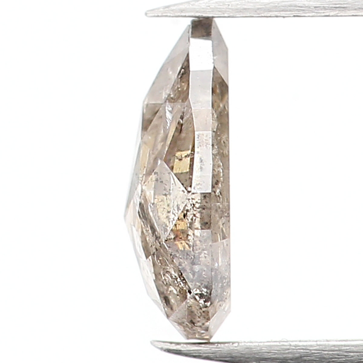 0.39 CT Natural Loose Pear Shape Diamond Salt And Pepper Pear Cut Diamond 6.15 MM Natural Brown Color Diamond Pear Rose Cut Diamond LQ975