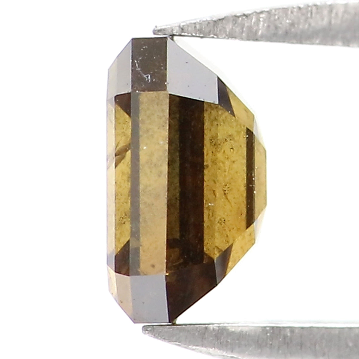 0.67 Ct Natural Loose Emerald Cut Diamond Brown Color Emerald Diamond 5.25 MM Natural Loose Brown Color Diamond Emerald Cut Diamond QL1838