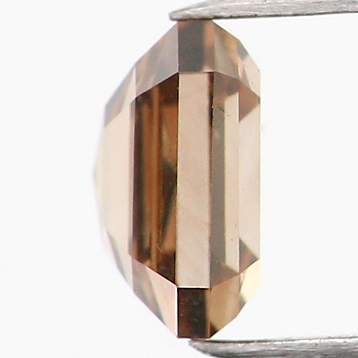 0.33 Ct Natural Loose Emerald Shape Diamond Brown Color Emerald Cut Diamond 4.05 MM Natural Brown Diamond Emerald Rose Cut Diamond LQB769