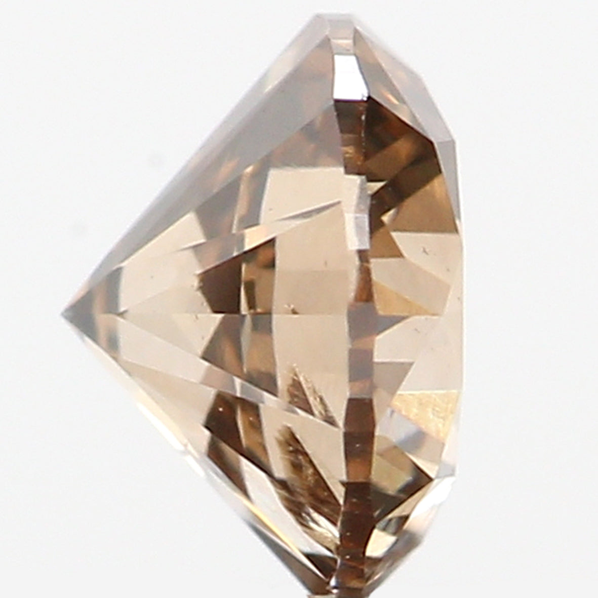 0.36 Ct Natural Loose Diamond, Brown Diamond, Round Diamond, Round Brilliant Cut Diamond, Sparkling Diamond, Rustic Diamond L484