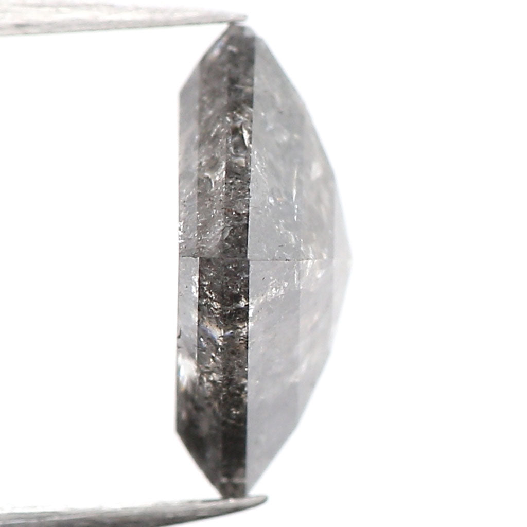 0.96 CT Natural Loose Kite Shape Diamond Salt And Pepper Kite Shape Diamond 7.80 MM Natural Black Grey Color Kite Rose Cut Diamond QL221