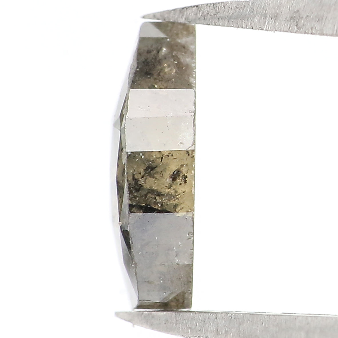 1.61 Ct Natural Loose Pear Shape Diamond Green Black Color Pear Shape Diamond 9.05 MM Natural Loose Diamond Pear Rose Cut Diamond LQ1576