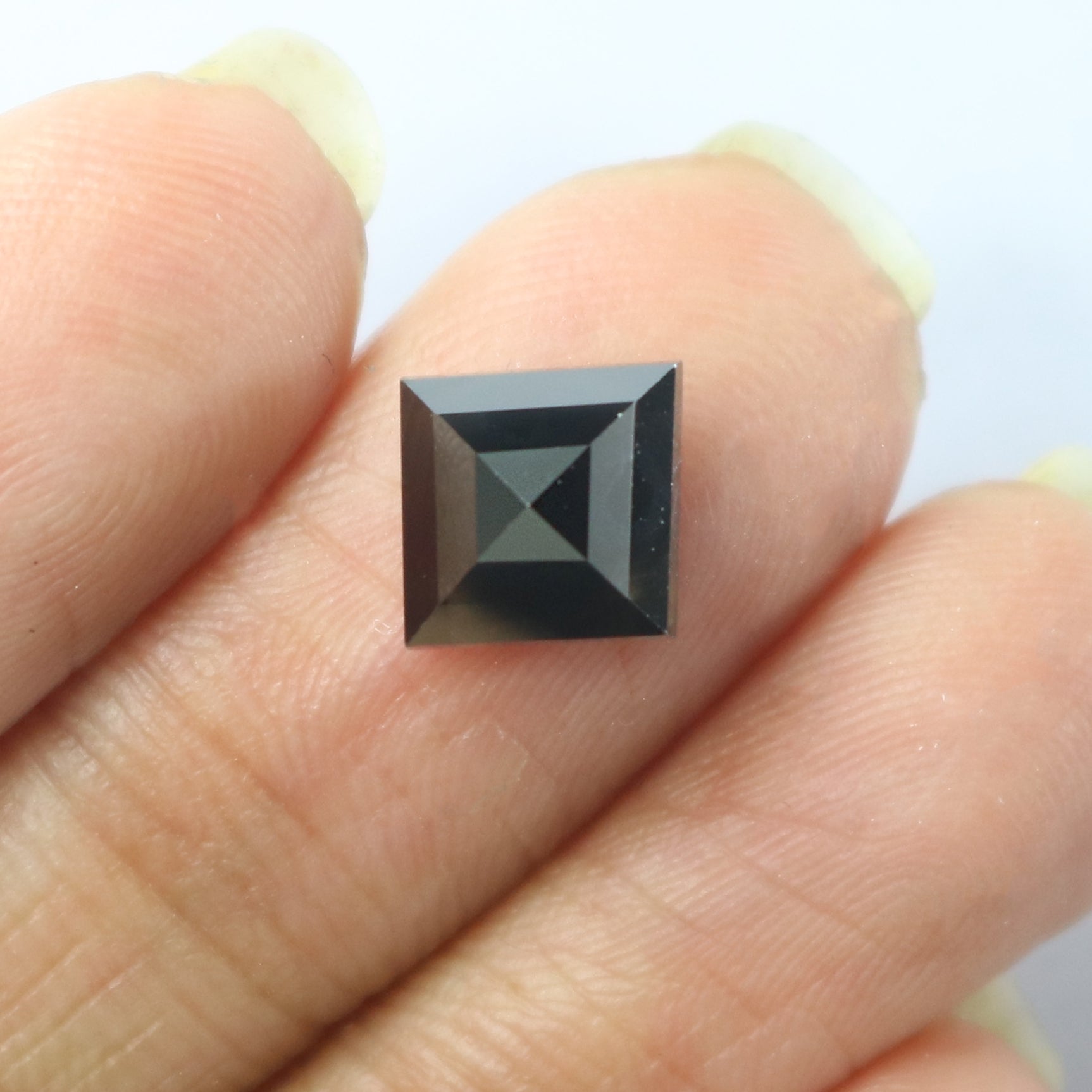 3.07 Ct IGI CERTIFIED Natural Loose Princess Cut Diamond Fancy Black Color Diamond 7.50 MM Natural Loose Diamond Kite Shape Diamond QL8662