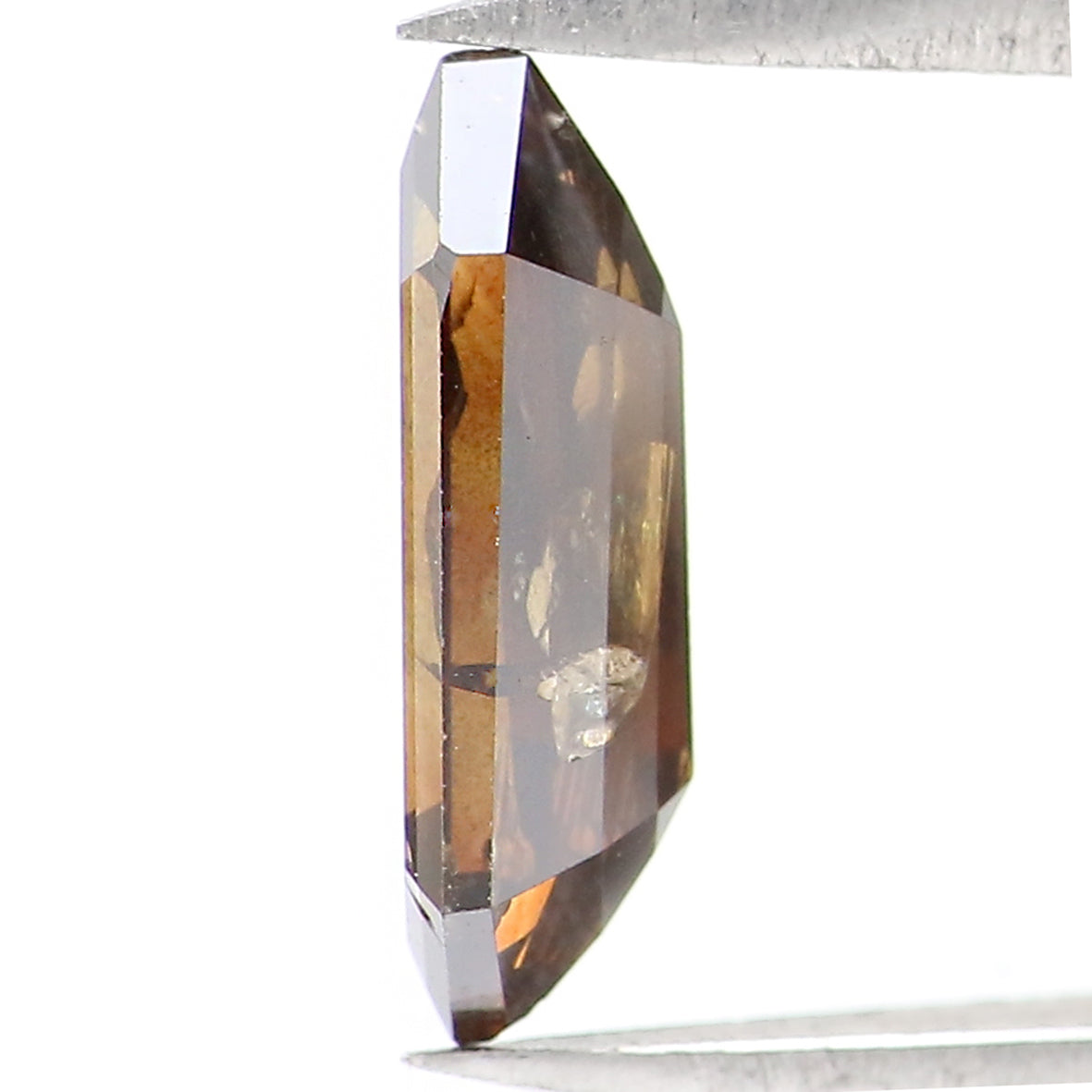 0.81 CT Natural Loose Shield Shape Diamond Brown Color Shield Cut Diamond 9.15 MM Natural Brown Color Diamond Shield Rose Cut Diamond LQ1656