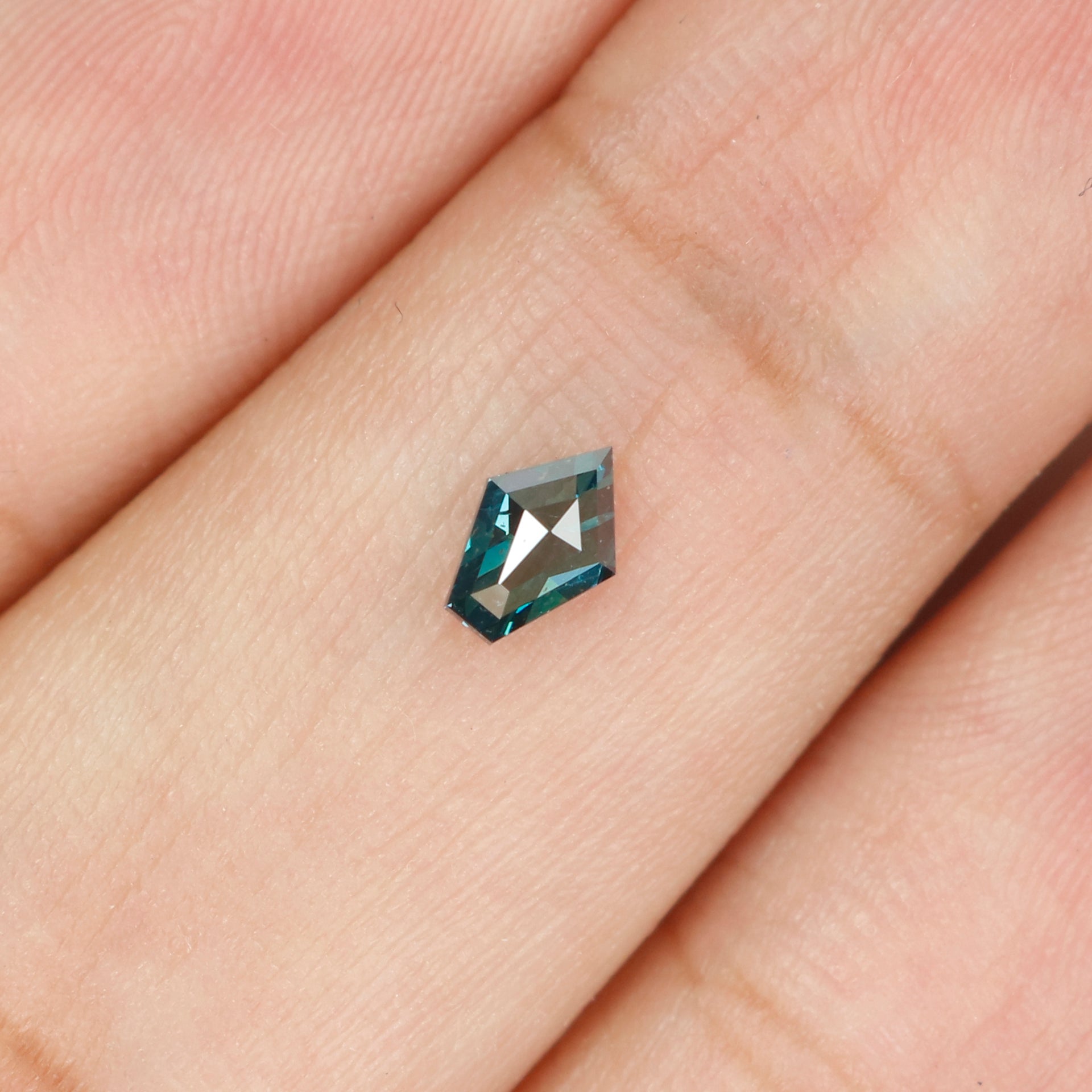 0.25 CT Natural Loose Shield Shape Diamond Blue Color Shield Cut Diamond 5.15 MM Natural Loose Blue Color Shield Rose Cut Diamond KQ2239