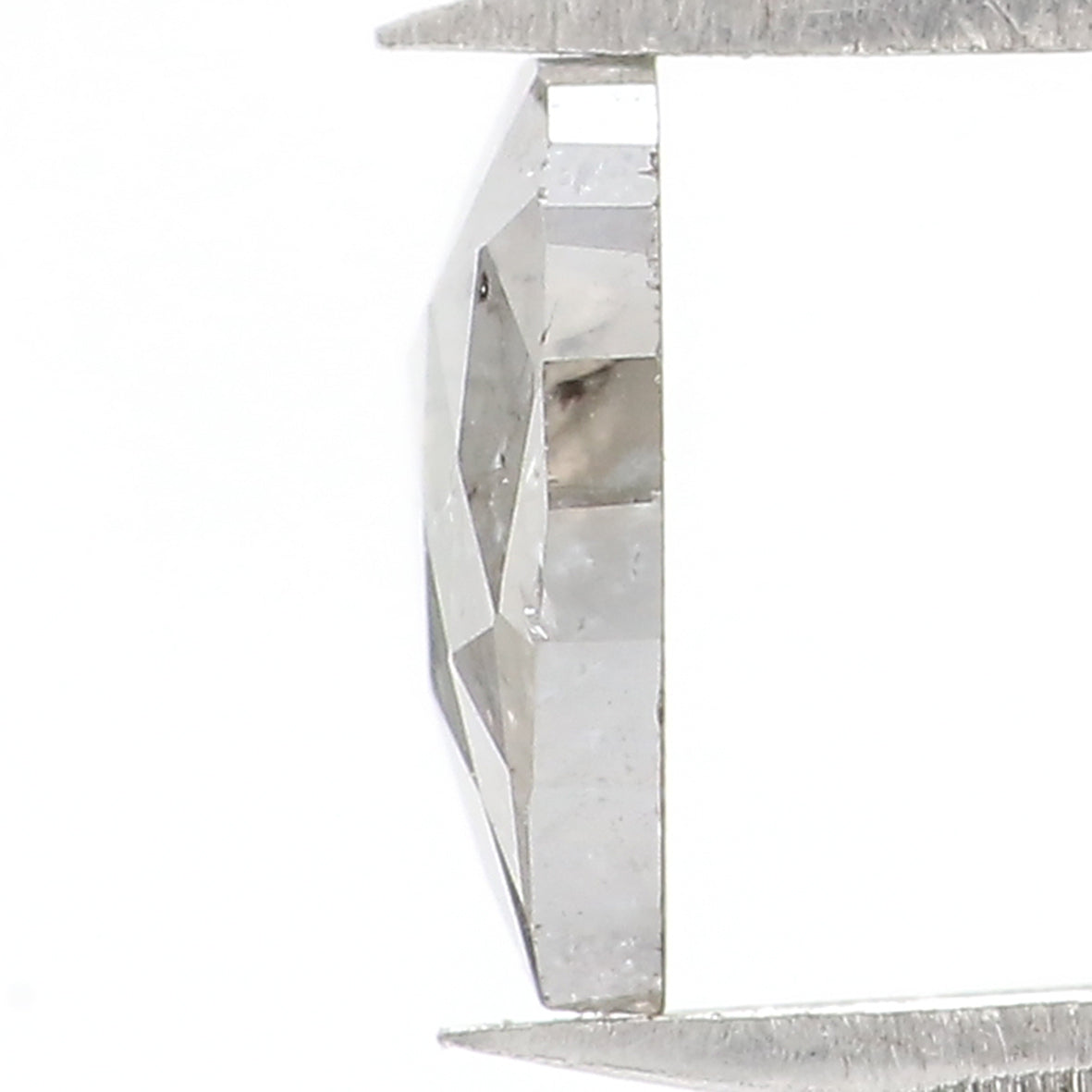 Natural Loose Heart Salt And Papper Diamond Black Grey Color 0.65 CT 6.65 MM Heart Shape Rose Cut KDL1627
