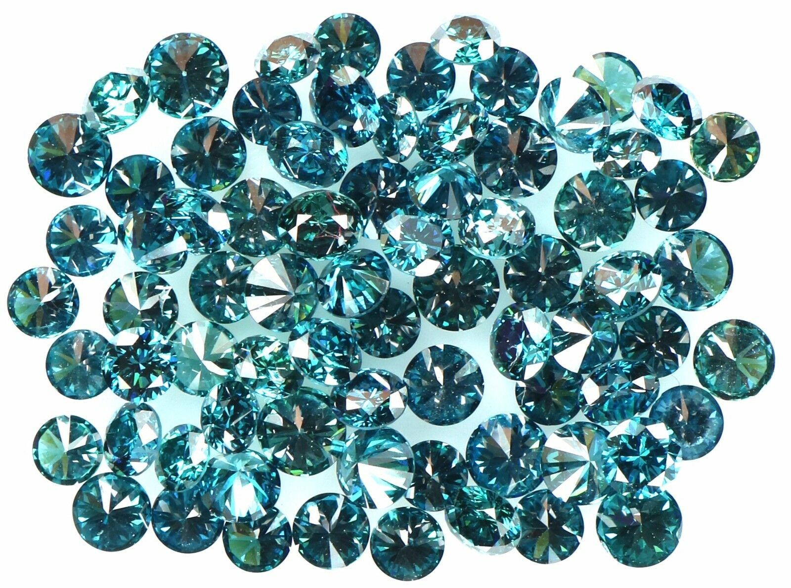 Natural Loose Diamond Round Shape Blue Color SI1 VS1 Clarity Diamond 0.90 to 3.10 MM Natural Round Brilliant Cut Diamond Q32