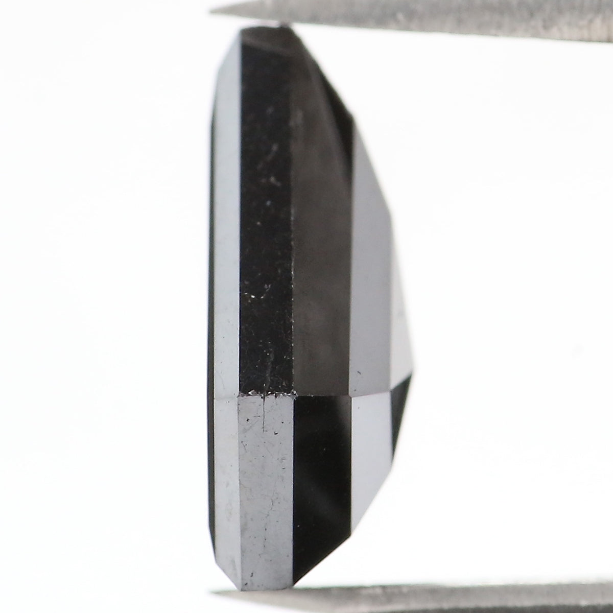 5.22 CT IGI Certified Natural Loose Pentagon Step Cut Diamond Black Color Pentagon Diamond 12.25 MM Natural Black Pentagon Diamond QL1898