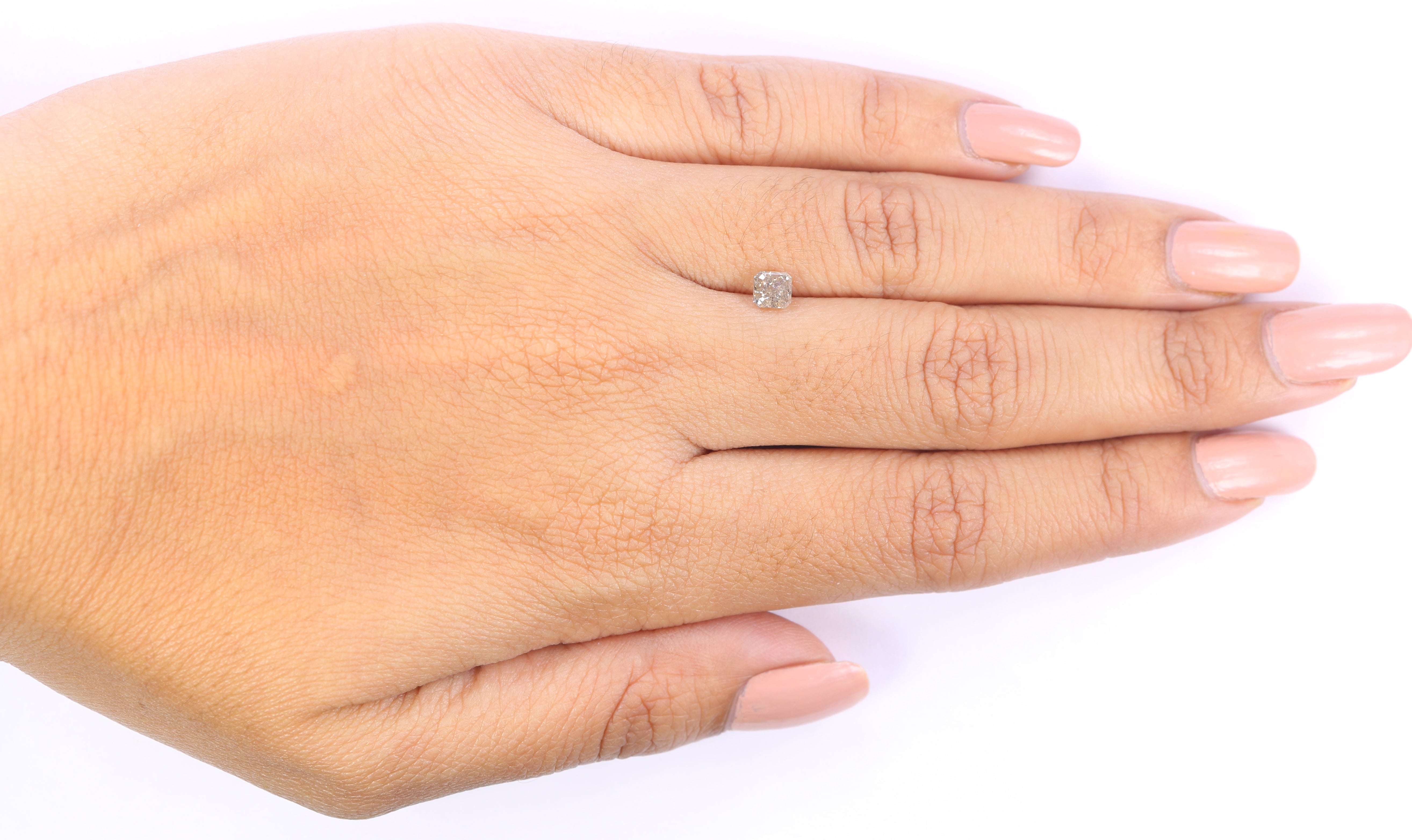 0.47 CT Natural Loose Radiant Shape Diamond White l Color Radiant Diamond 4.10 MM Natural Loose Diamond Radiant Rose Cut Diamond KQ1833