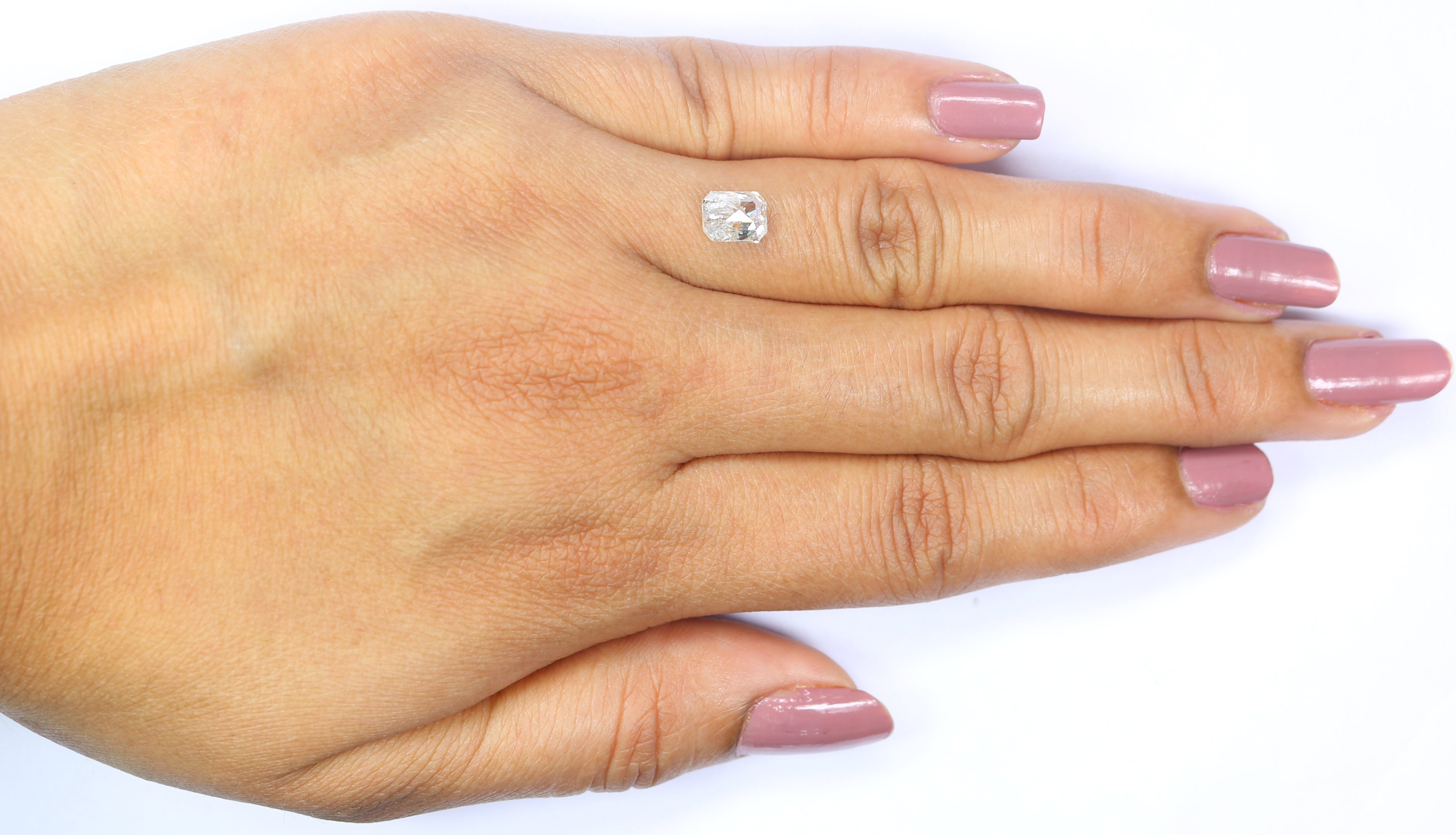 1.05 CT Natural Loose Emerald Shape Diamond White - G Color Emerald Cut Diamond 6.30 MM Natural Loose Emerald Shape Rose Cut Diamond QL2581