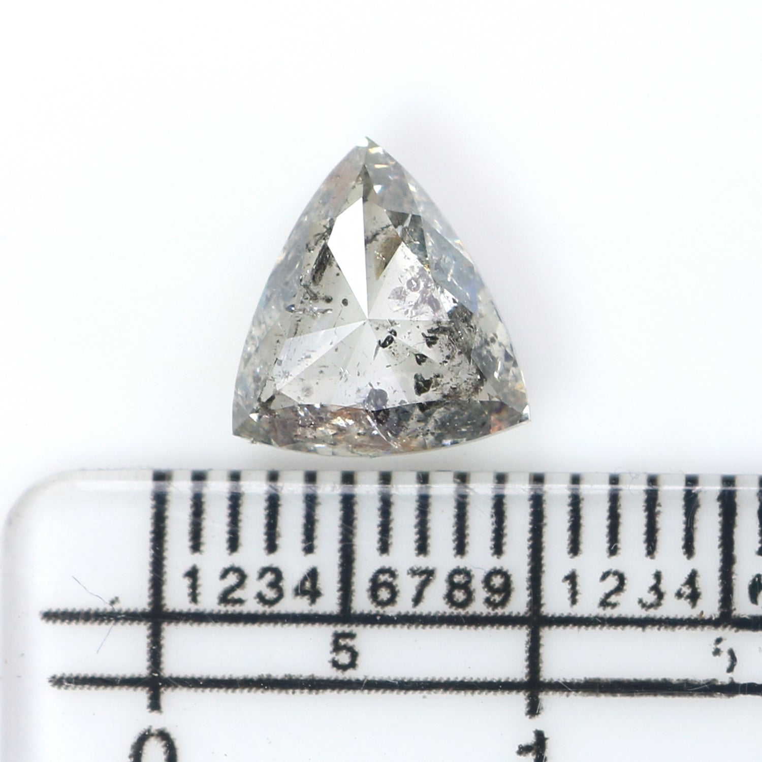 2.09 CT Natural Loose Triangle Shape Diamond White - G Triangle Cut Diamond 8.50 MM Natural White - G Color Triangle Rose Cut Diamond QL2592