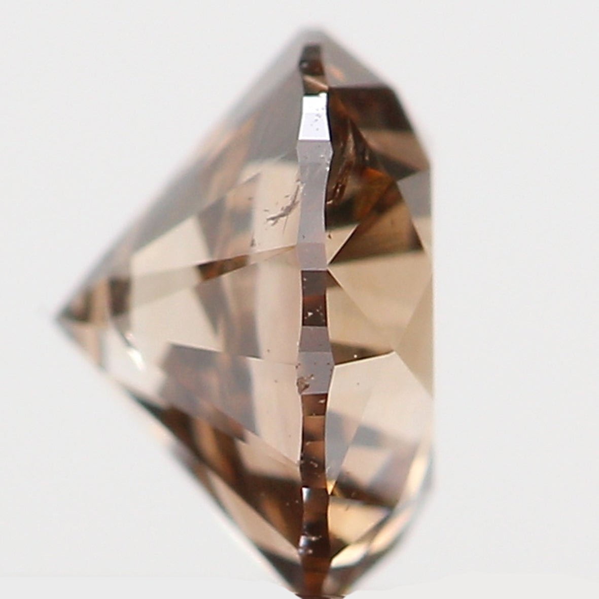 0.28 Ct Natural Loose Diamond, Orange Diamond, Round Diamond, Round Brilliant Cut Diamond, Sparkling Diamond, Rustic Diamond KR2294