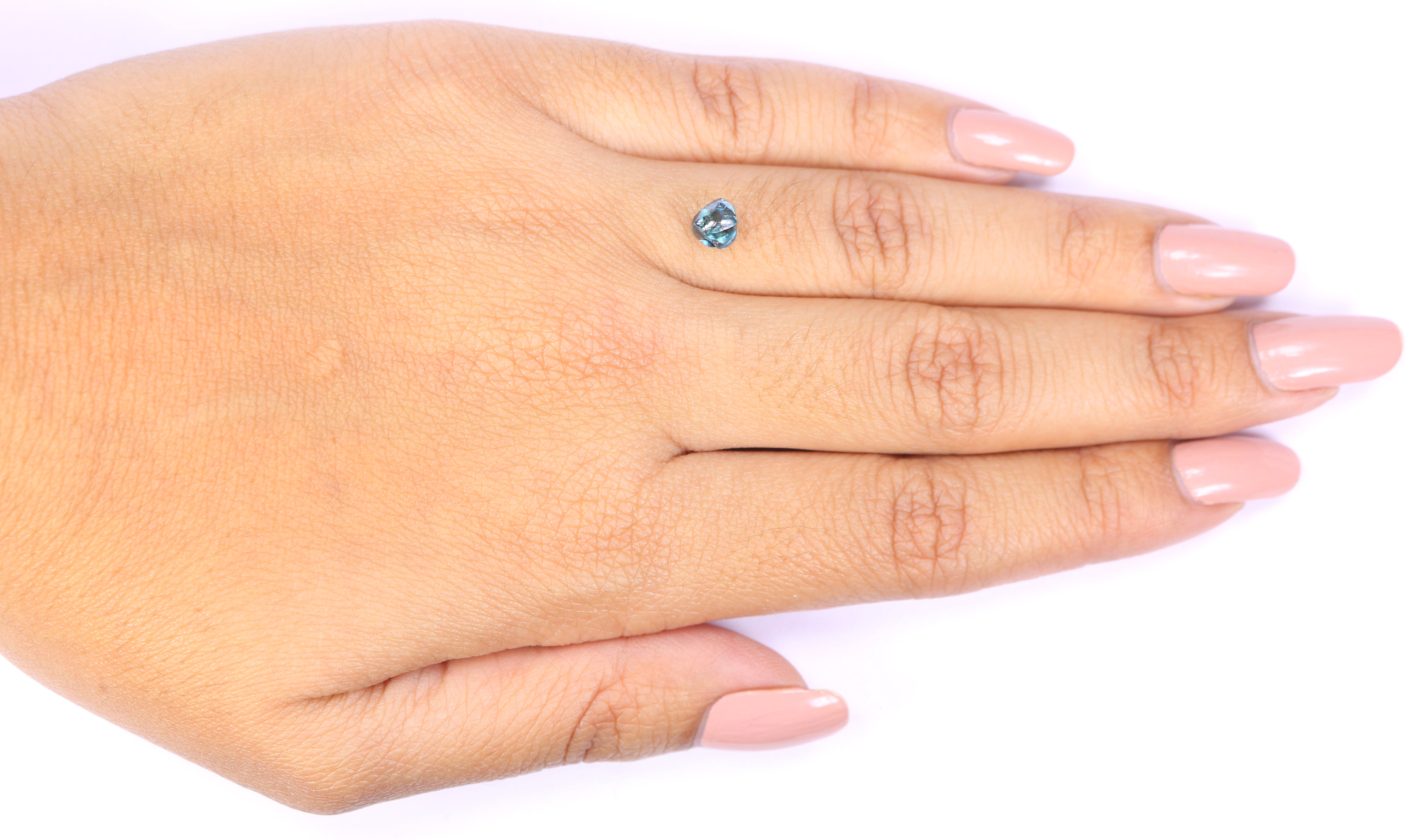 0.95 CT Natural Loose Rough Shape Diamond Blue Color Rough Cut Diamond 5.10 MM Natural Loose Blue Diamond Rough Irregular Cut Diamond QL2231