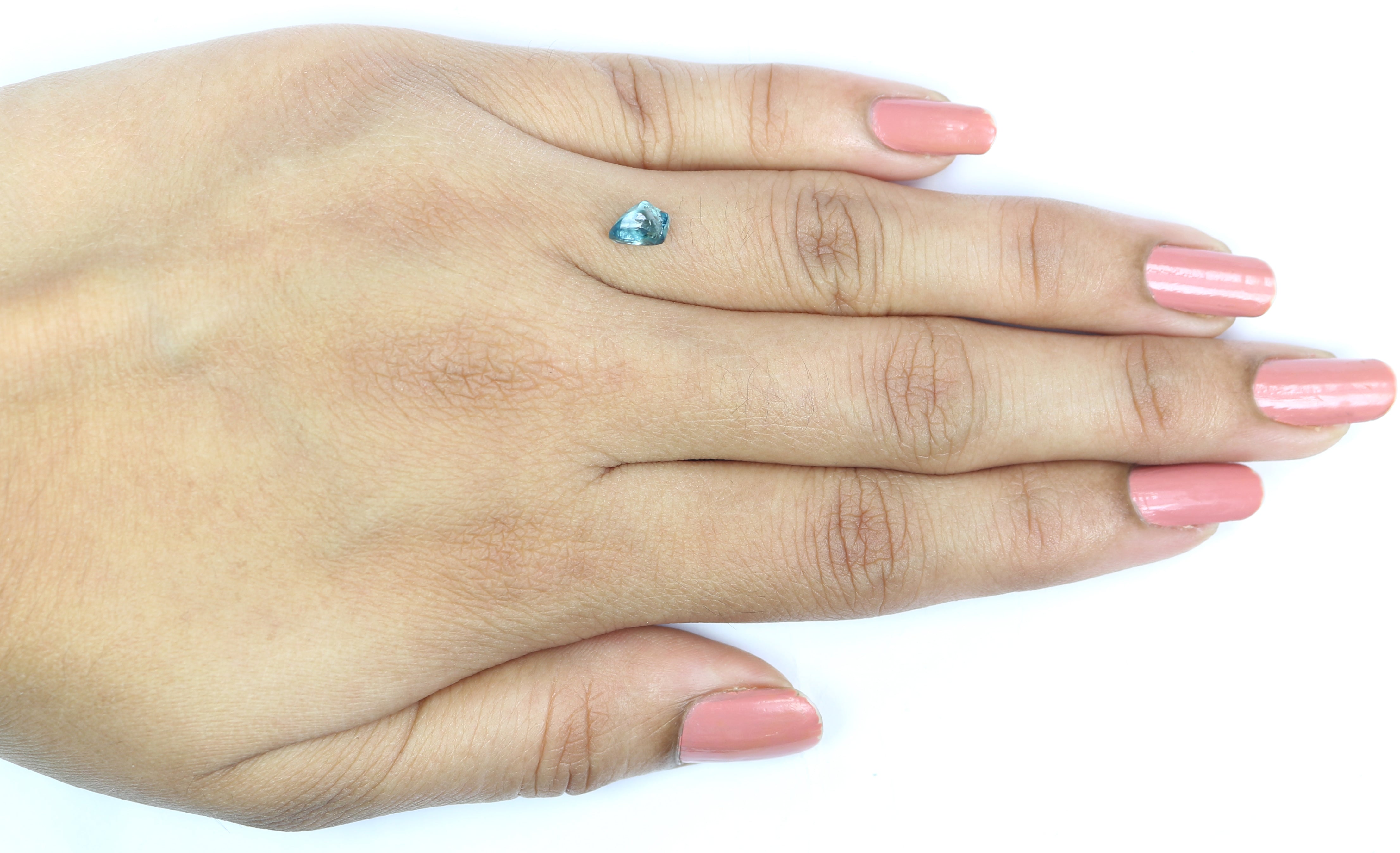 0.80 CT Natural Loose Rough Shape Diamond Blue Color Rough Cut Diamond 6.15 MM Natural Loose Blue Diamond Rough Crystal Cut Diamond LQ2330