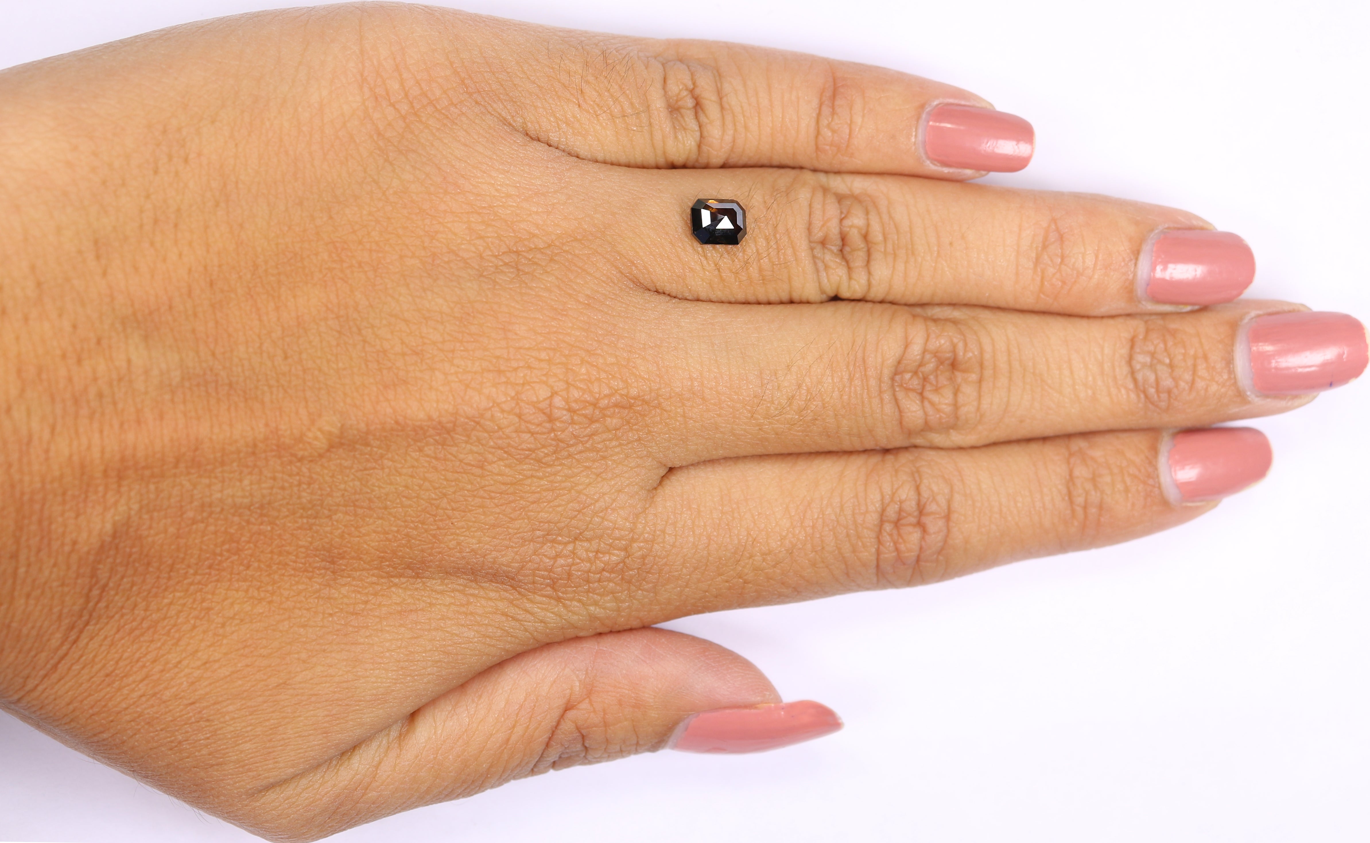 0.75 CT Natural Loose Radiant Shape Diamond Brown Color Radiant Diamond 5.75 MM Natural Loose Brown Color Radiant Rose Cut Diamond LQ8117