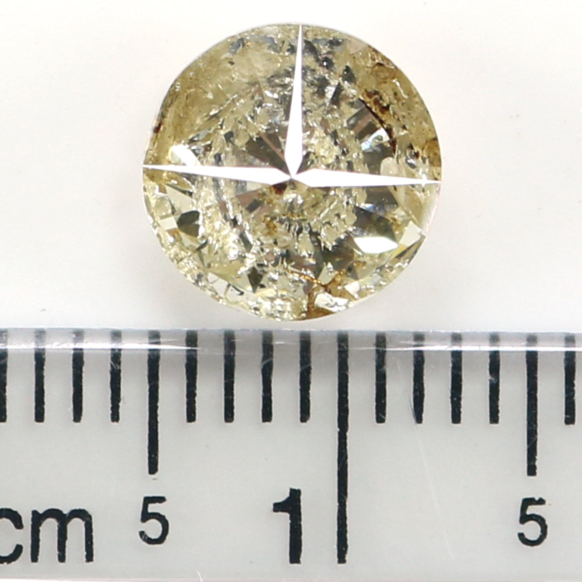 Natural Loose Round Brown Color Diamond 2.01 CT 7.85 MM Round Brilliant Cut Diamond KDL405