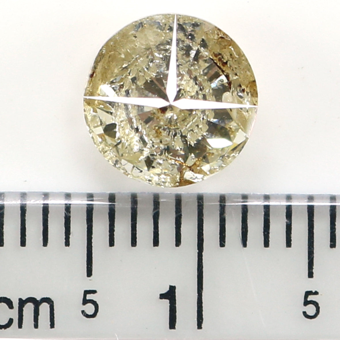 2.01 Ct Natural Loose Round Shape Diamond Brown Color Round Diamond 7.85 MM Natural Loose Brown Diamond Round Brilliant Cut Diamond QL405