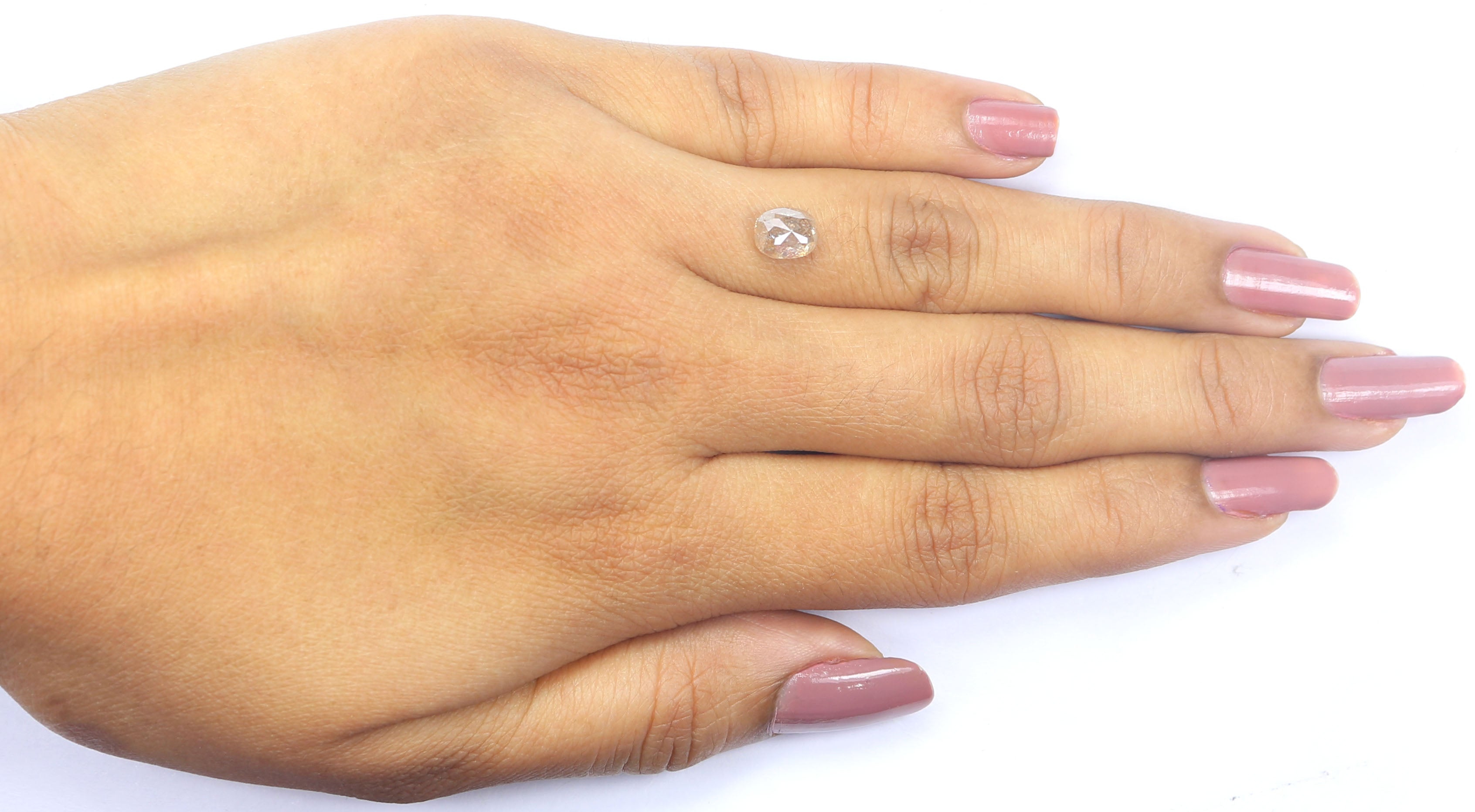 1.21 Ct Natural Loose Oval Shape Diamond Light Brown Color Oval Cut Diamond 6.50 MM Natural Loose Brown Diamond Oval Rose Cut Diamond LQ2506