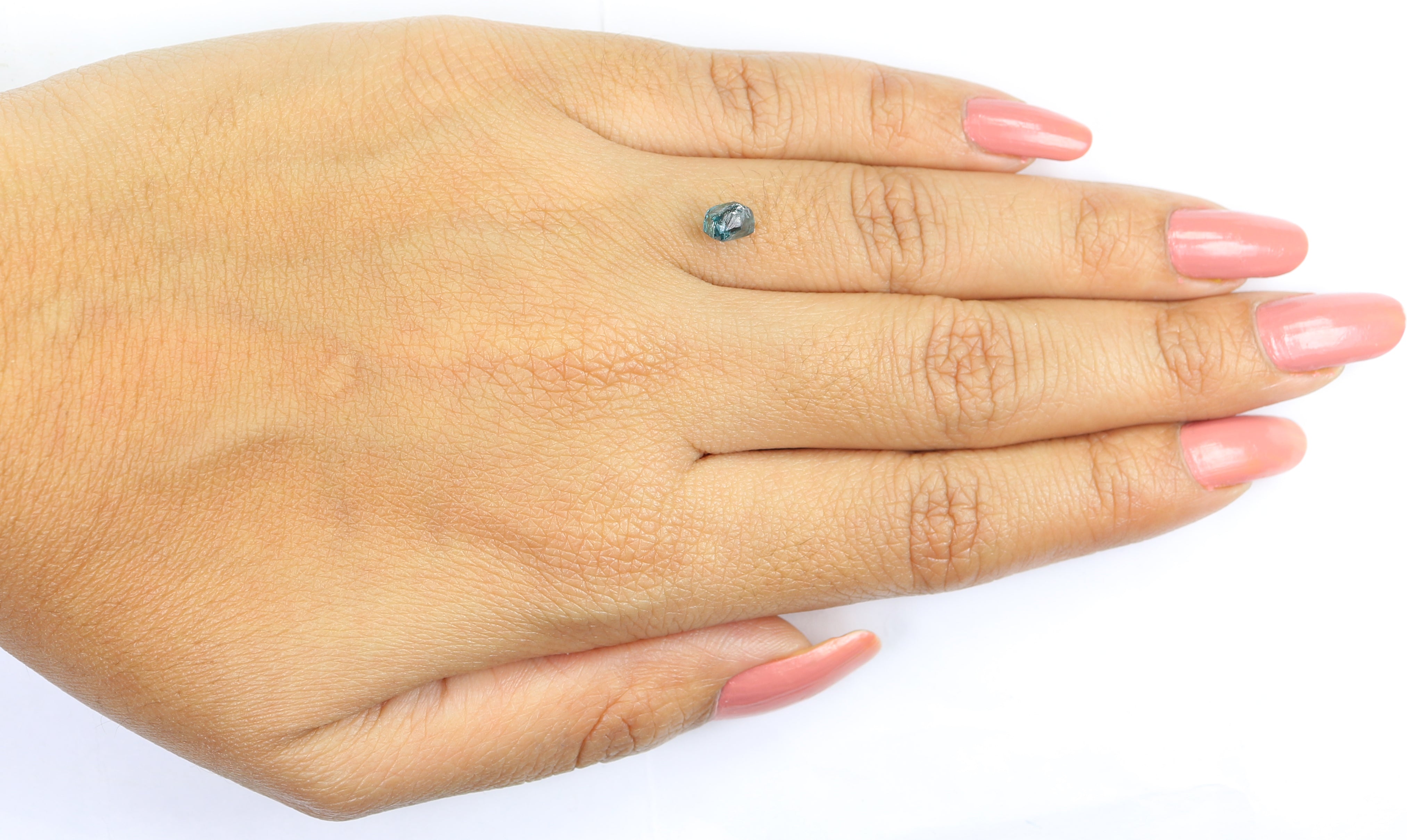 0.82 CT Natural Loose Rough Shape Diamond Blue Color Rough Cut Diamond 5.55 MM Natural Loose Blue Diamond Rough Irregular Cut Diamond LQ2372