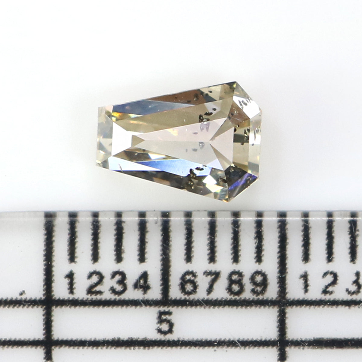 1.02 Ct Natural Loose Coffin Shape Diamond White - I Color Coffin Cut Diamond 7.05 MM Natural Loose White Diamond Coffin Cut Diamond KDL2659