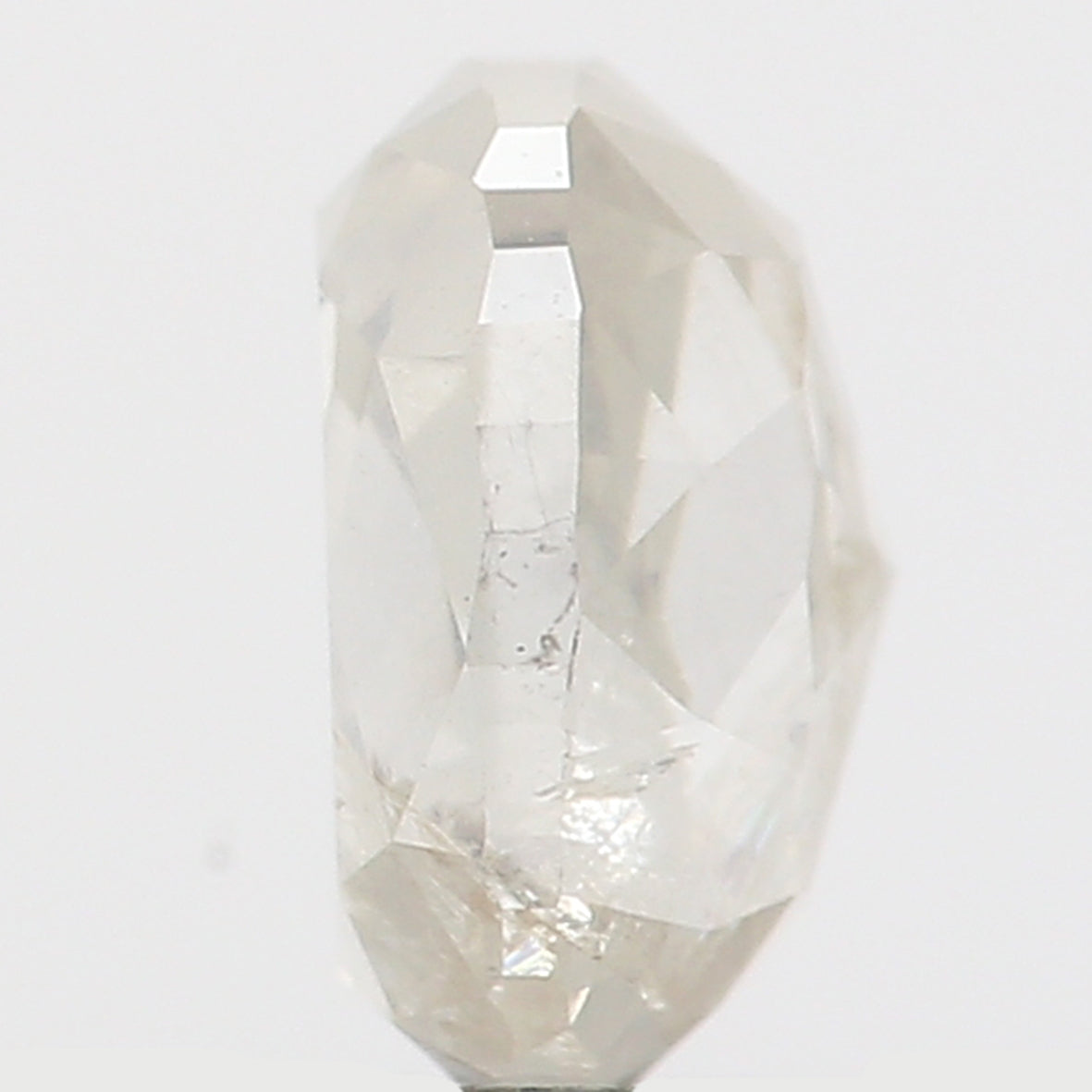 0.94 CT Natural Loose Cushion Shape Diamond Milky White Color Cushion Diamond 5.90 MM Natural White Diamond Cushion Rose Cut Diamond QL5089